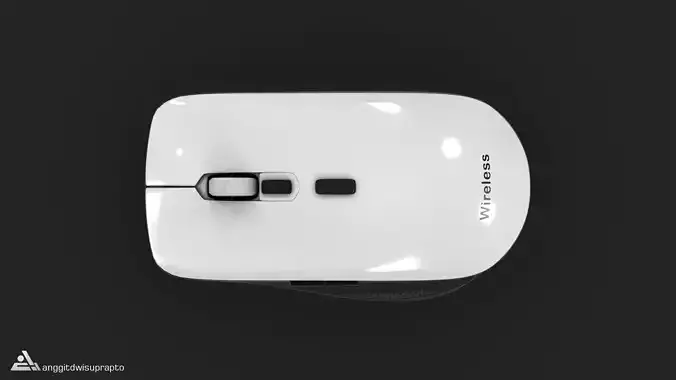 Electronic devices Wireless Mouse-Black White-Code 083