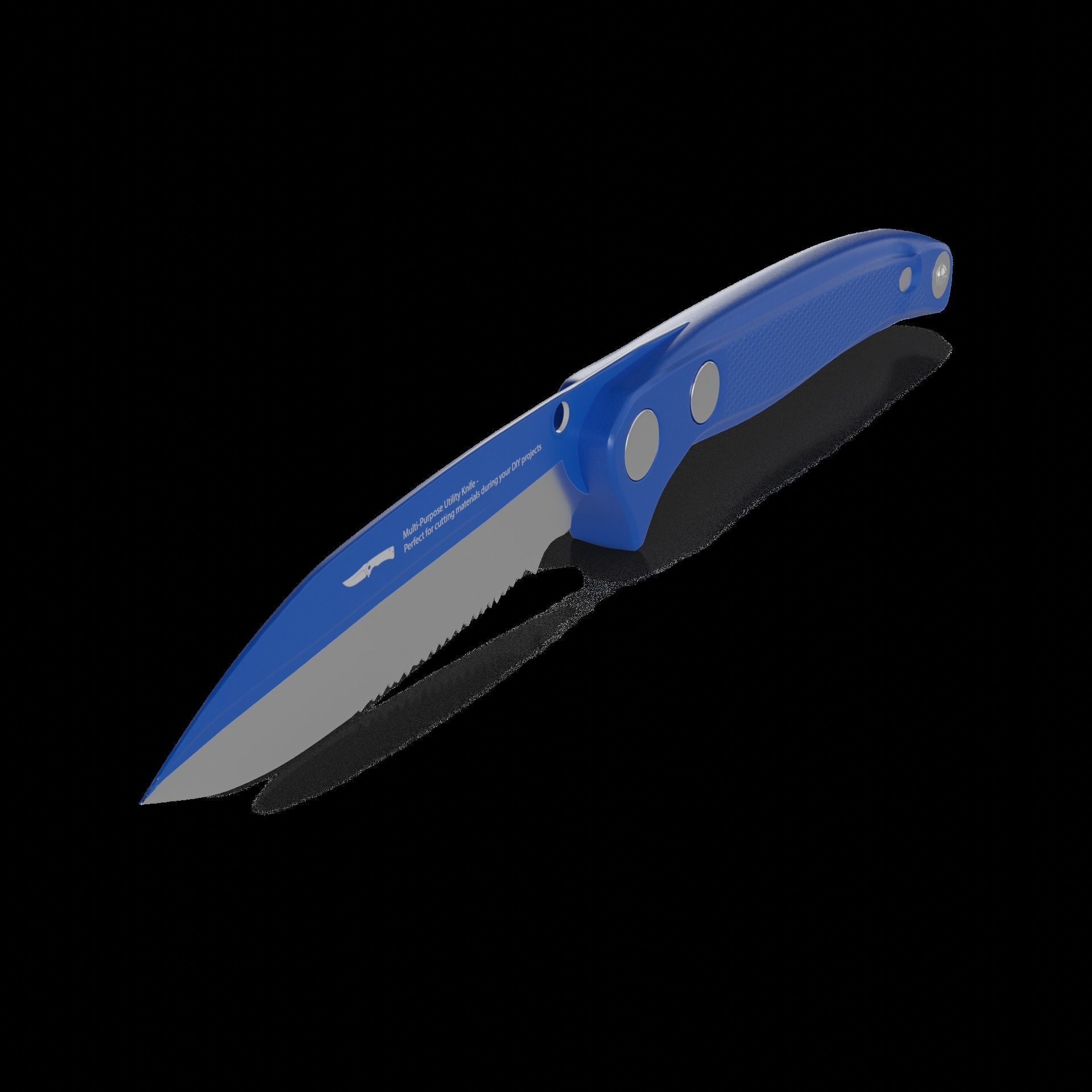 DIY essentials Utility Knife Free 3D model_1