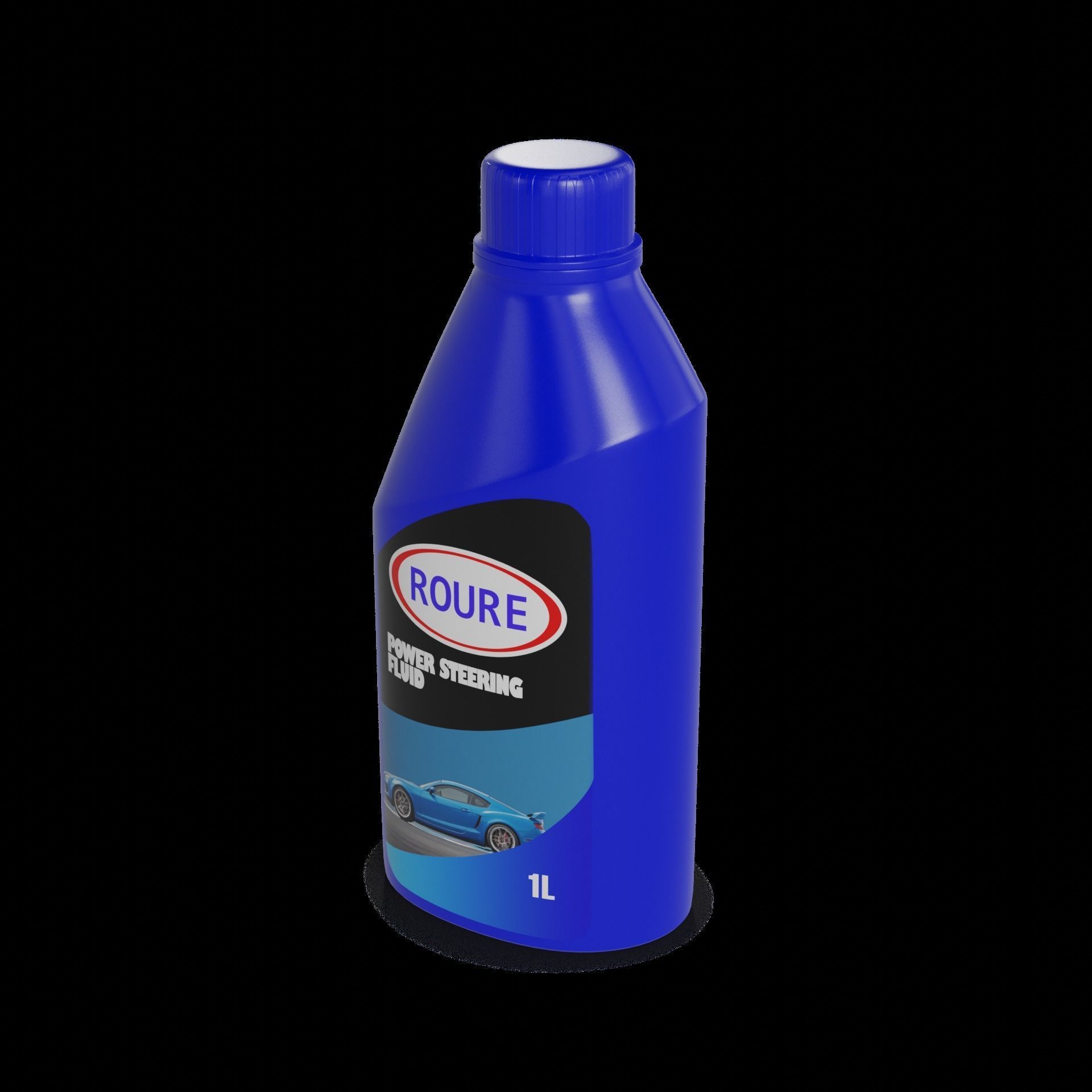 Oil and lubricants Car Care - Oil and Lubricants Low-poly 3D model_1