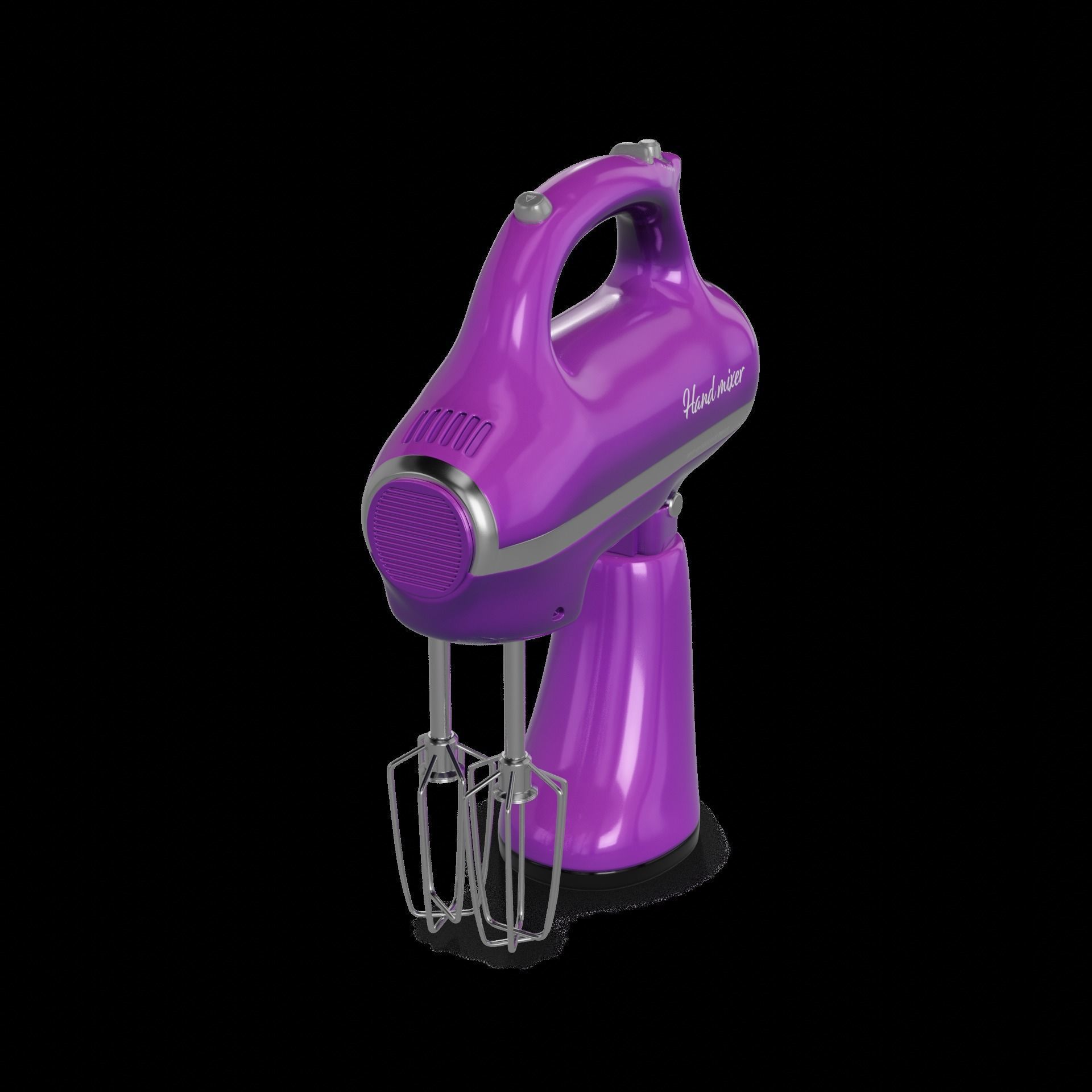 Kitchen appliances Hand Mixer 3D model_1