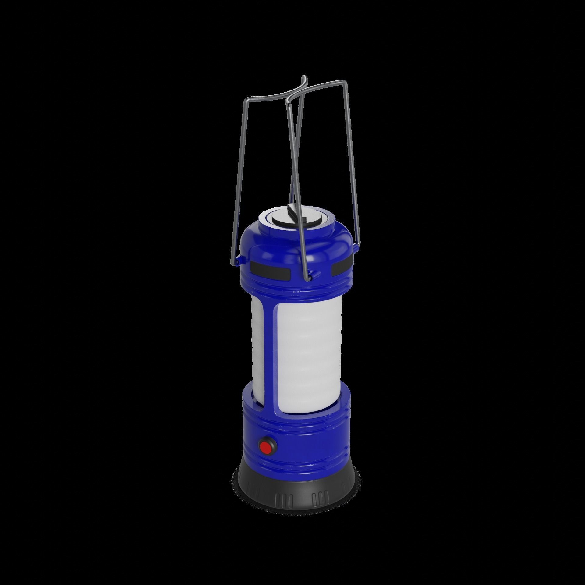 Camping Camping Lantern Low-poly 3D model_1