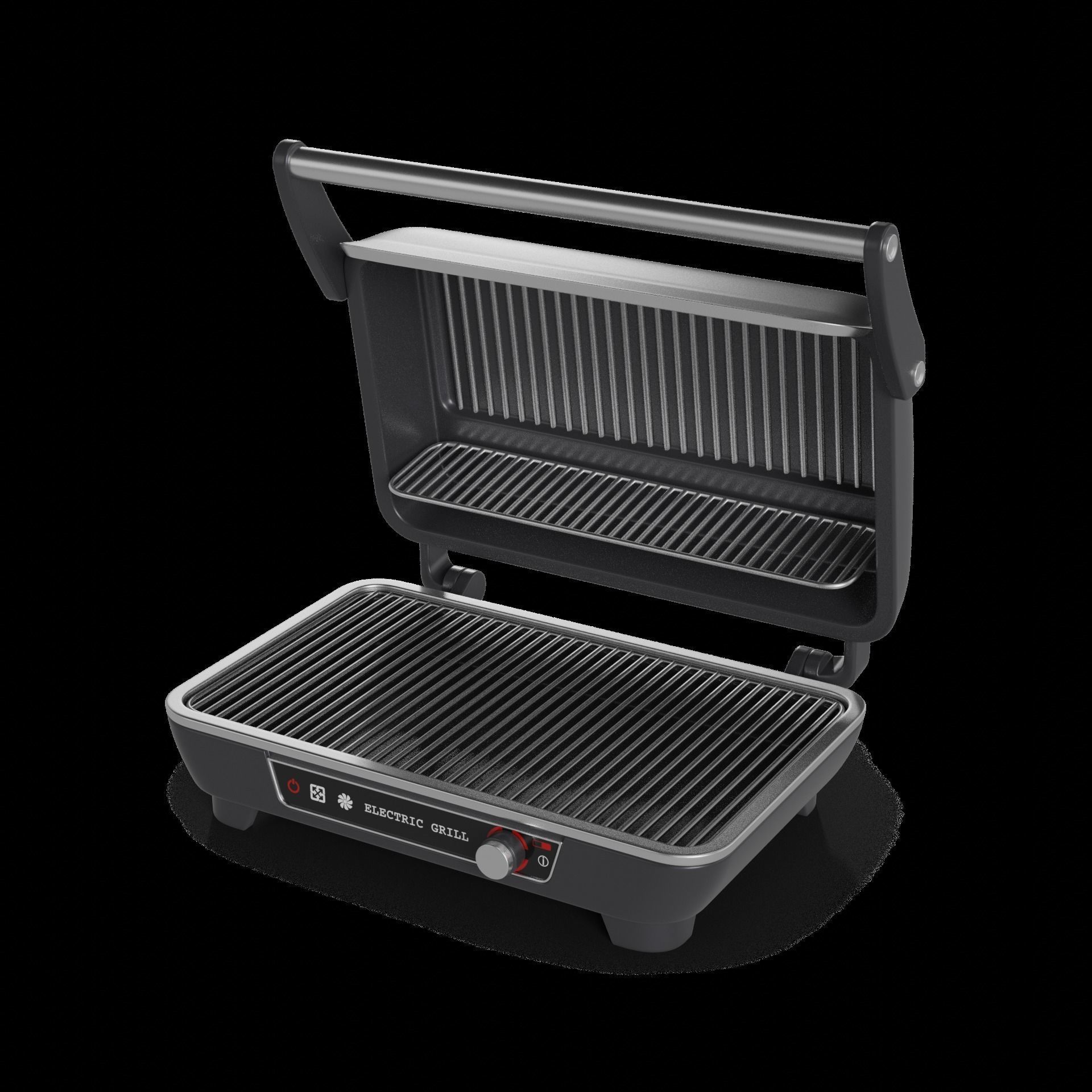 Kitchen appliances Electric Grill 3D model_1