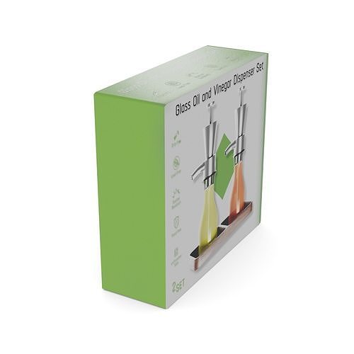 Other kitchenware Glass Oil and Vinegar Dispenser Set Low-poly 3D model