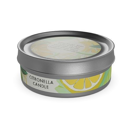 Candles and candleholders Citronella Candle Low-poly 3D model