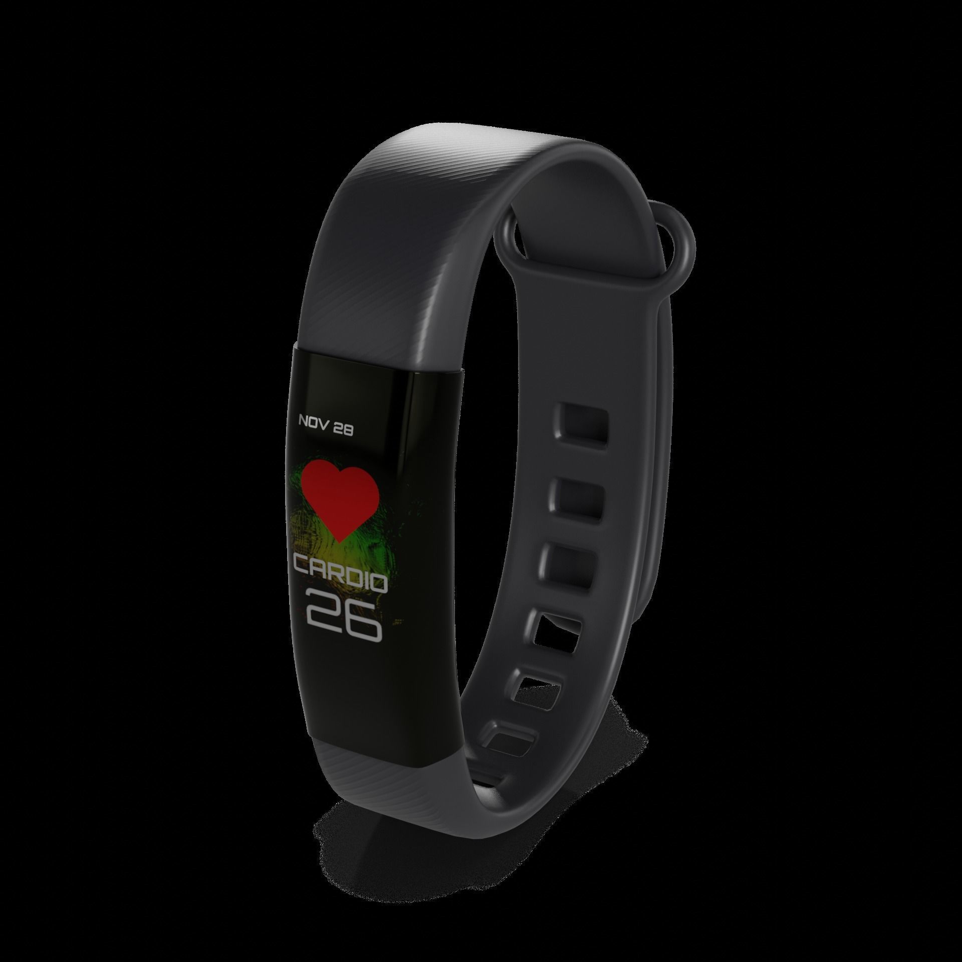 Electronic devices and accessories Fitness Tracker Low-poly 3D model_1
