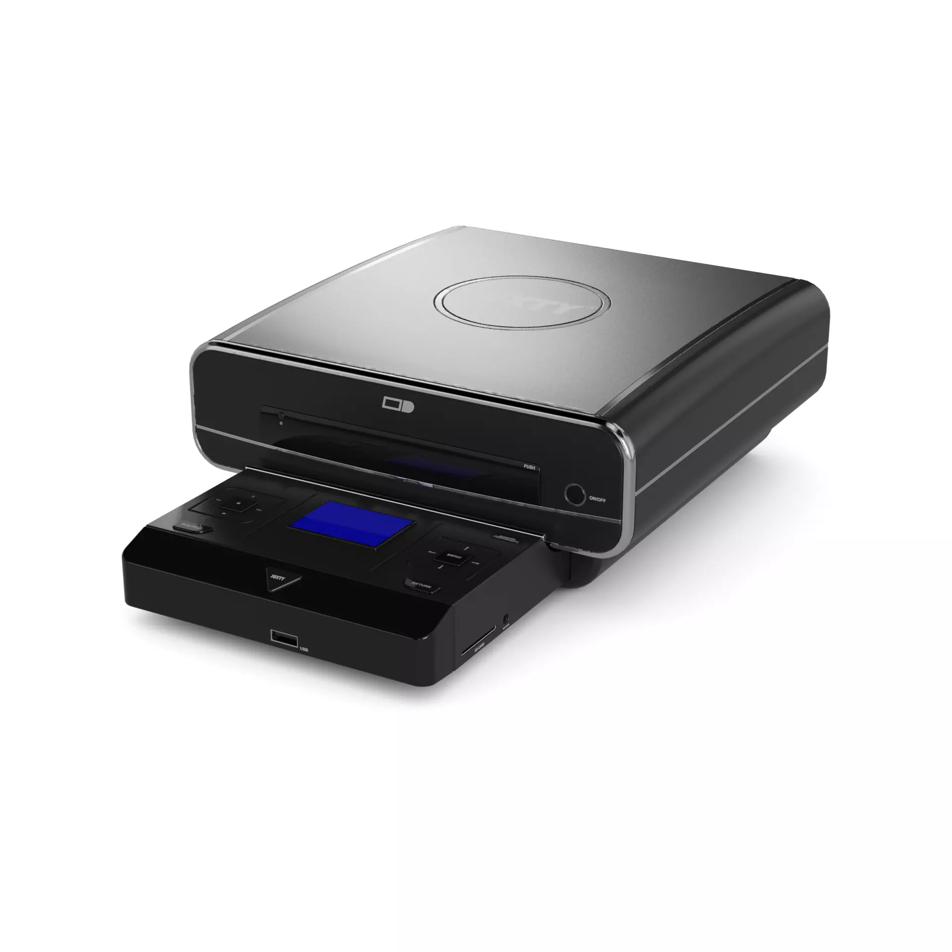 Electronic devices and accessories Portable DVD Player Low-poly 3D model_0