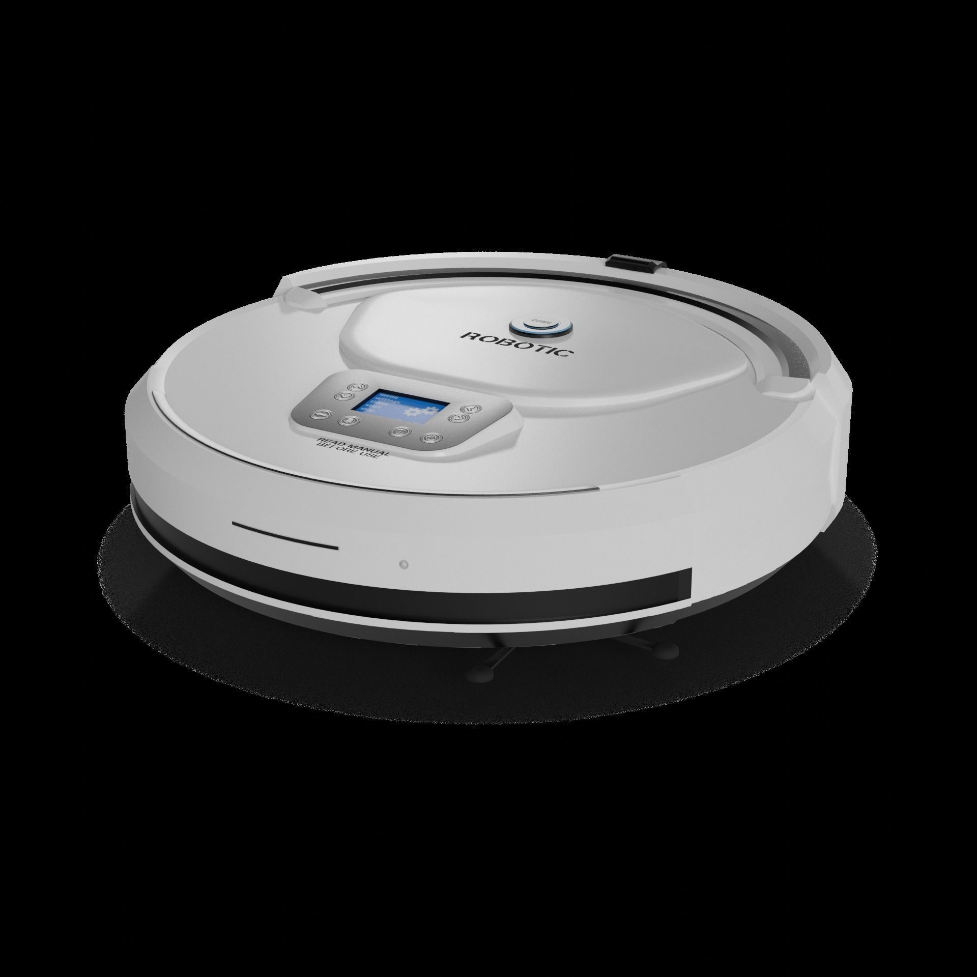 Electronic devices and accessories Robotic Vacuum Cleaner Low-poly 3D model_1