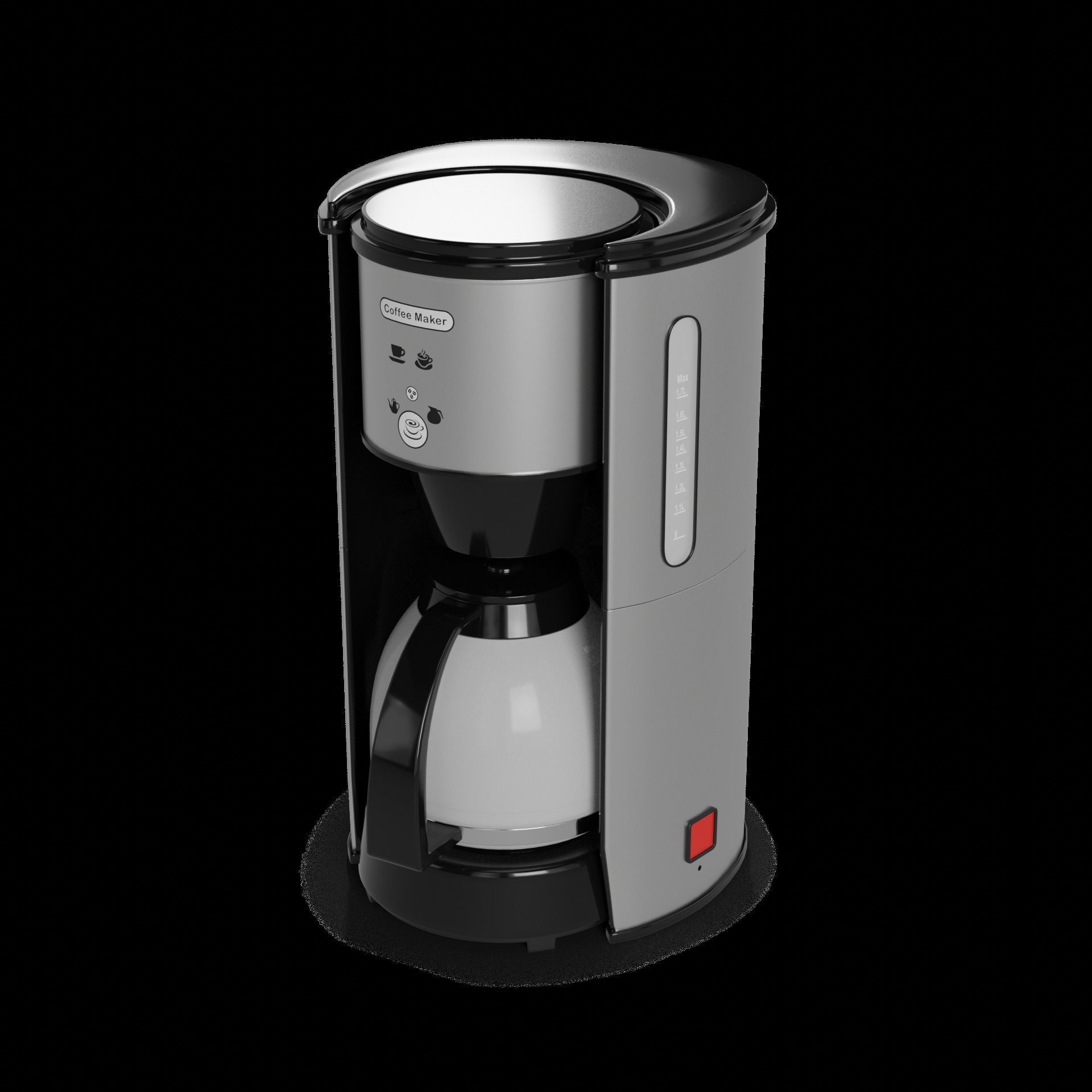 Kitchen appliances Coffee Maker 3D model_1