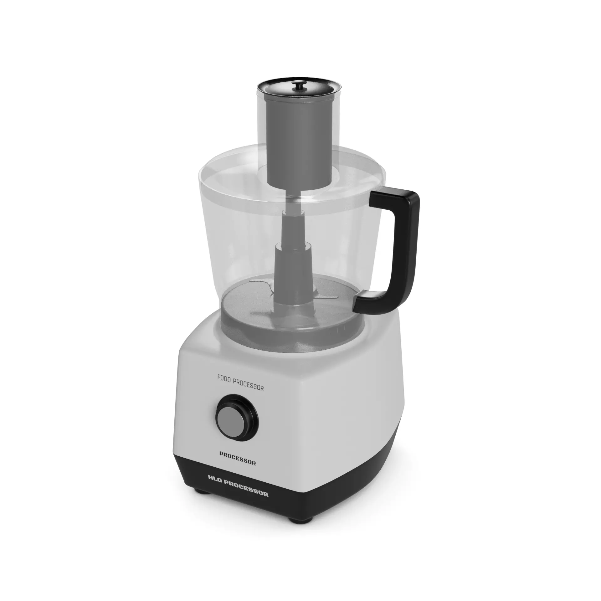 Kitchen appliances Food Processor Low-poly 3D model_0