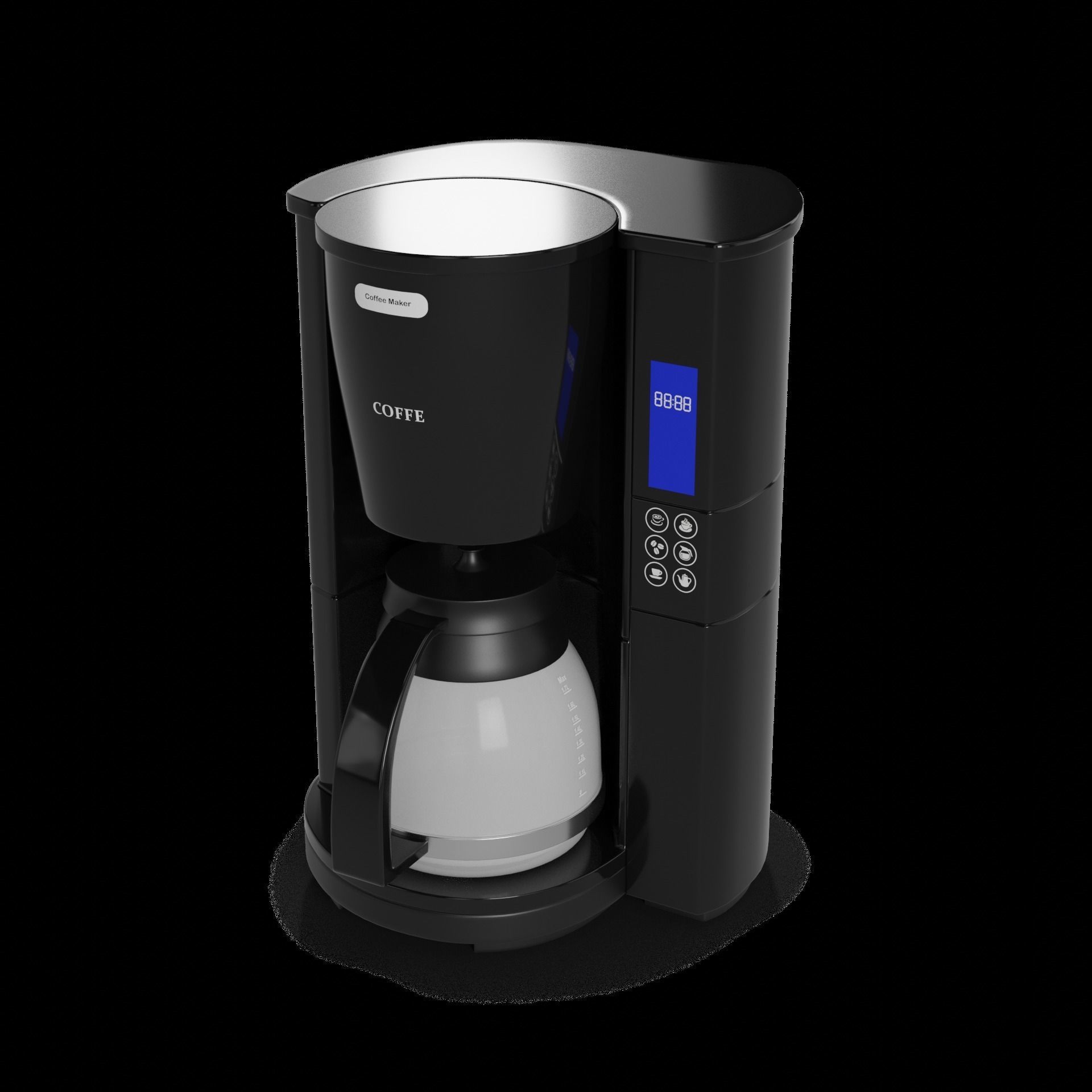 Kitchen appliances Coffee Maker 3D model_1