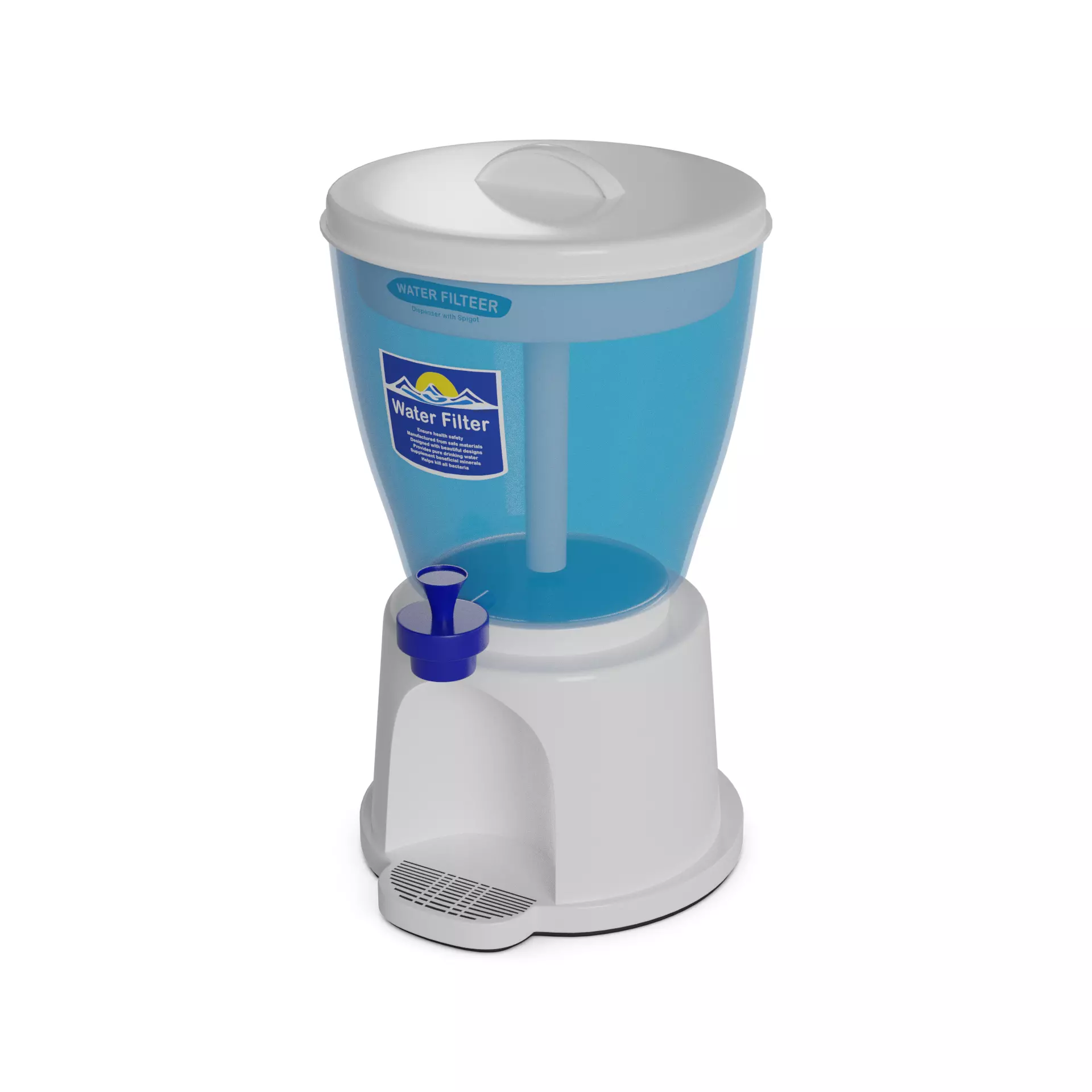 Water filters and accessories Water Filter Dispenser with Spigot 3D model_0