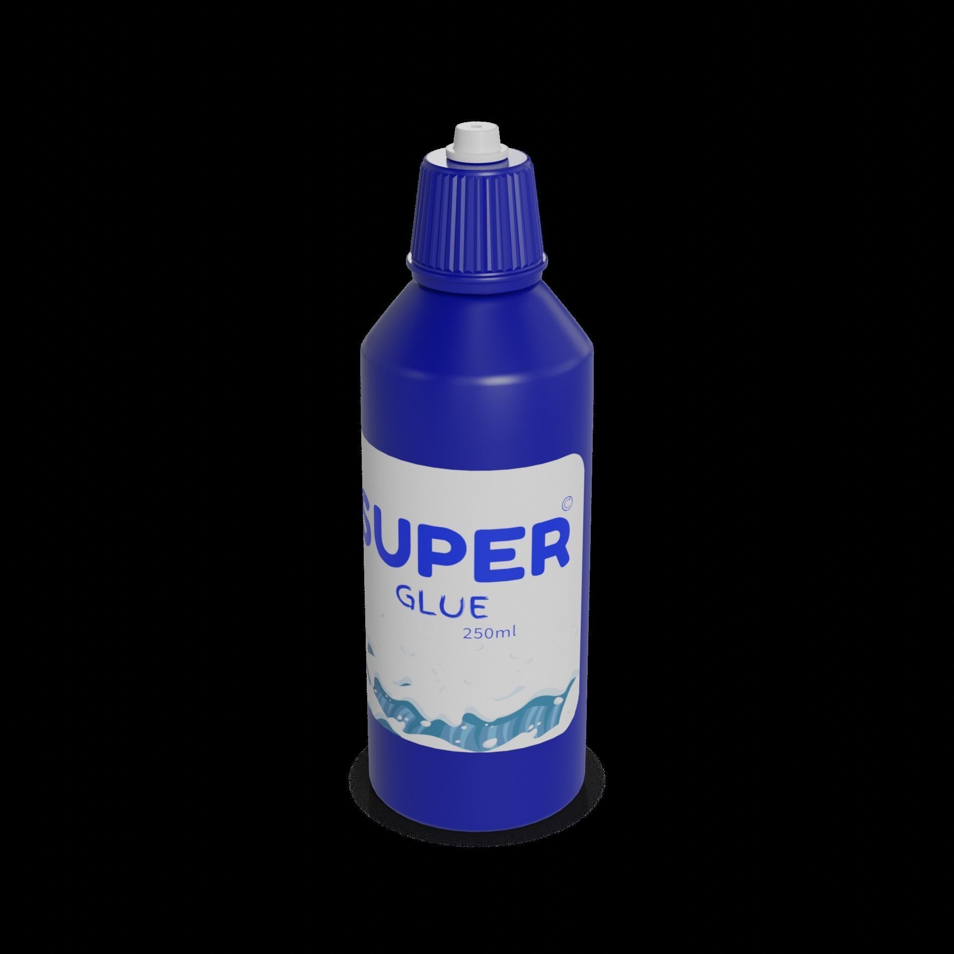 Glue Waterproof Adhesive Low-poly 3D model_1