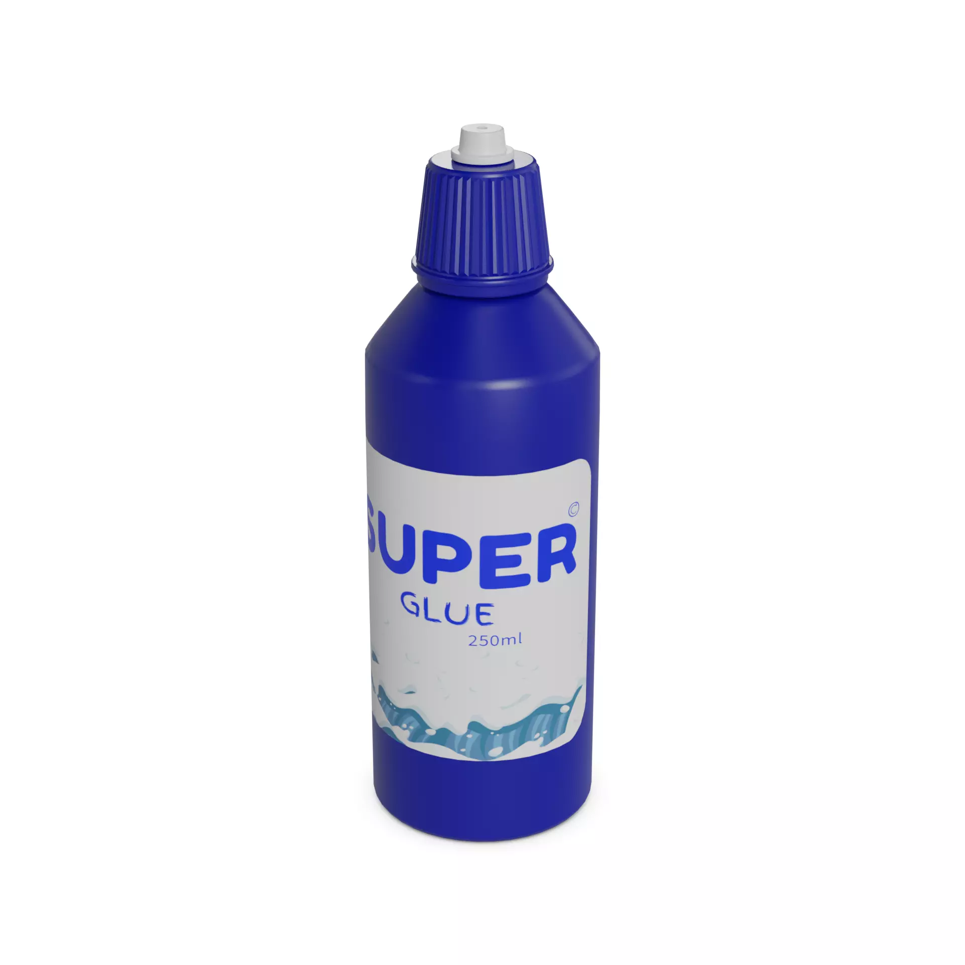 Glue Waterproof Adhesive Low-poly 3D model_0