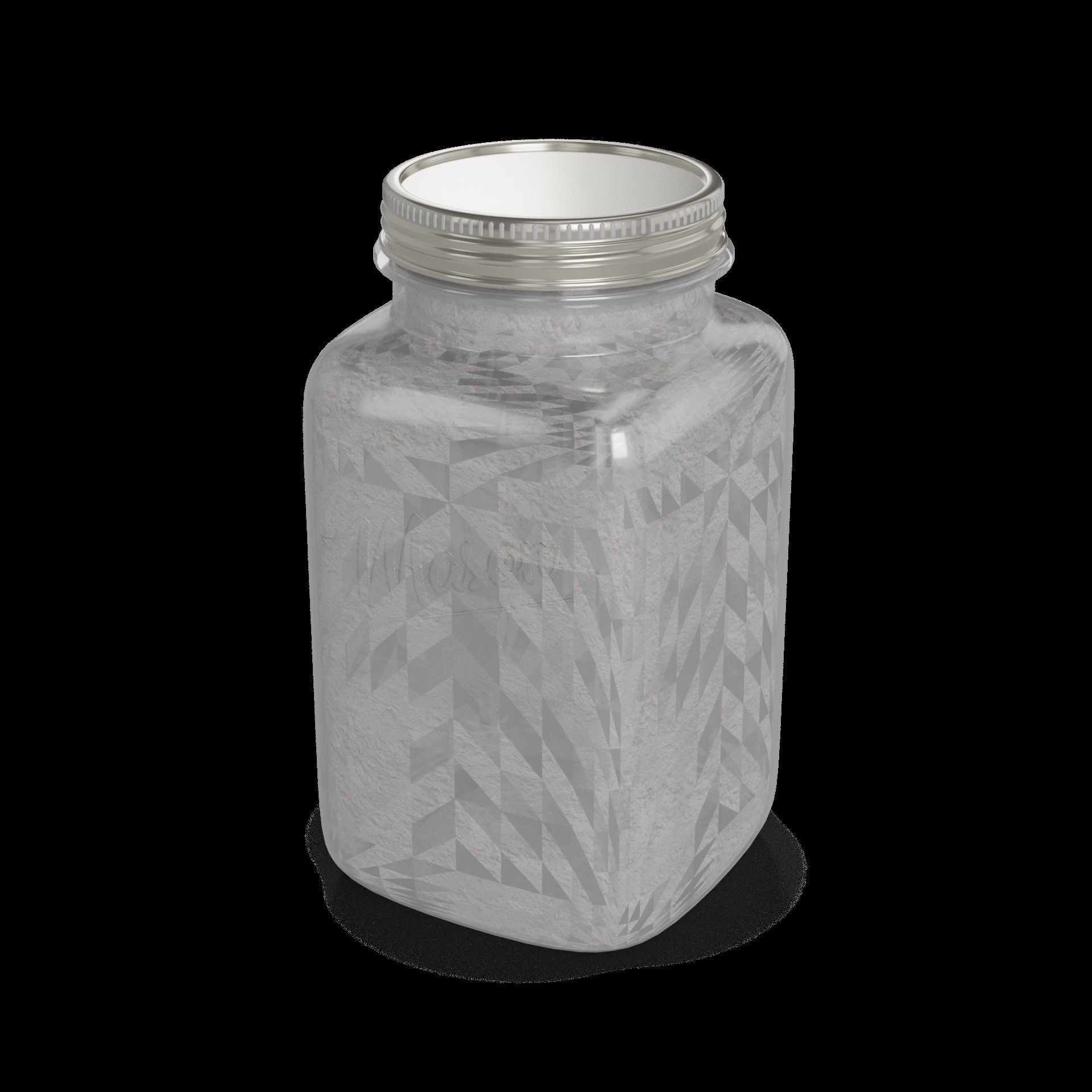 Food storage containers Mason Jar Food Storage Set 3D model_1