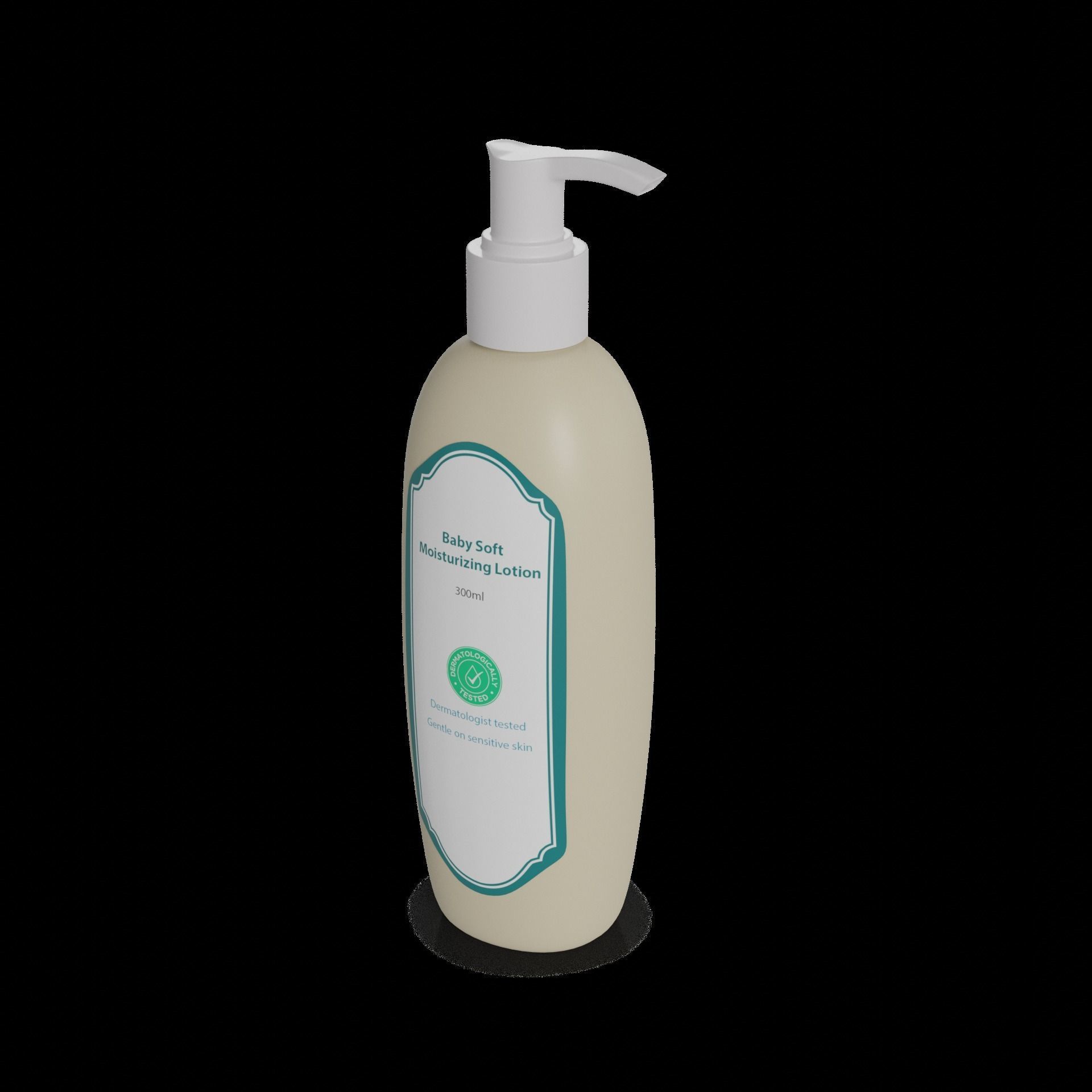 Other baby care products Baby Lotion Low-poly 3D model_1