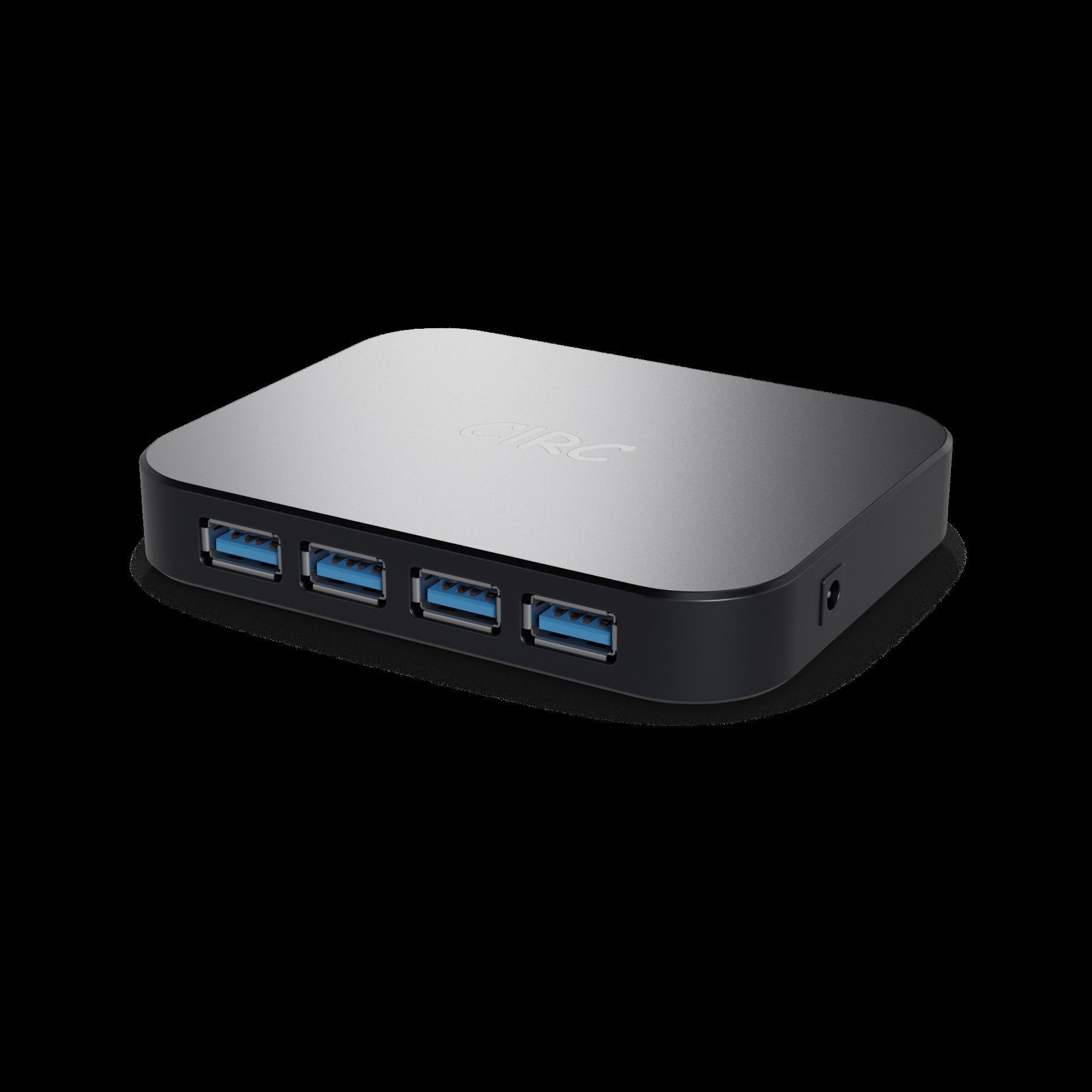 Computer accessories USB-C Hub Low-poly 3D model_1