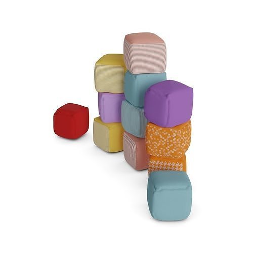 Baby and educational toys Soft Building Blocks 3D model