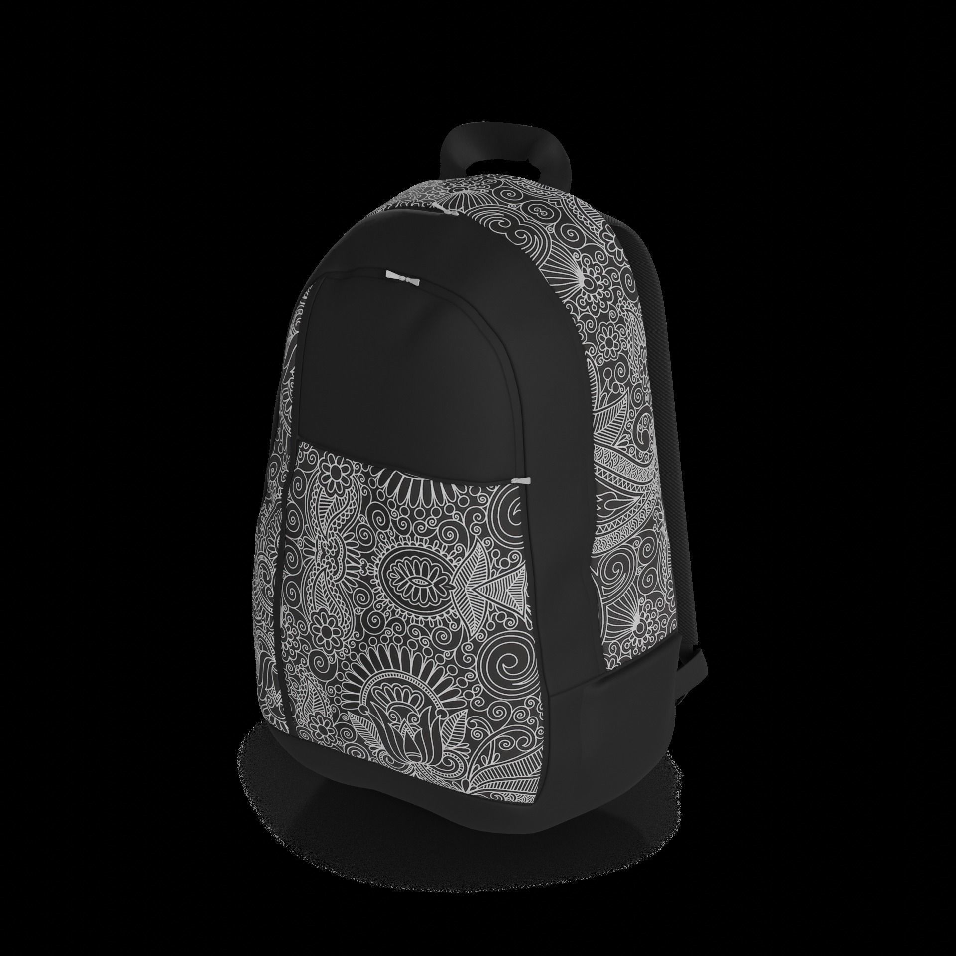 Backpacks sports bags pencil cases Backpack Low-poly 3D model_1