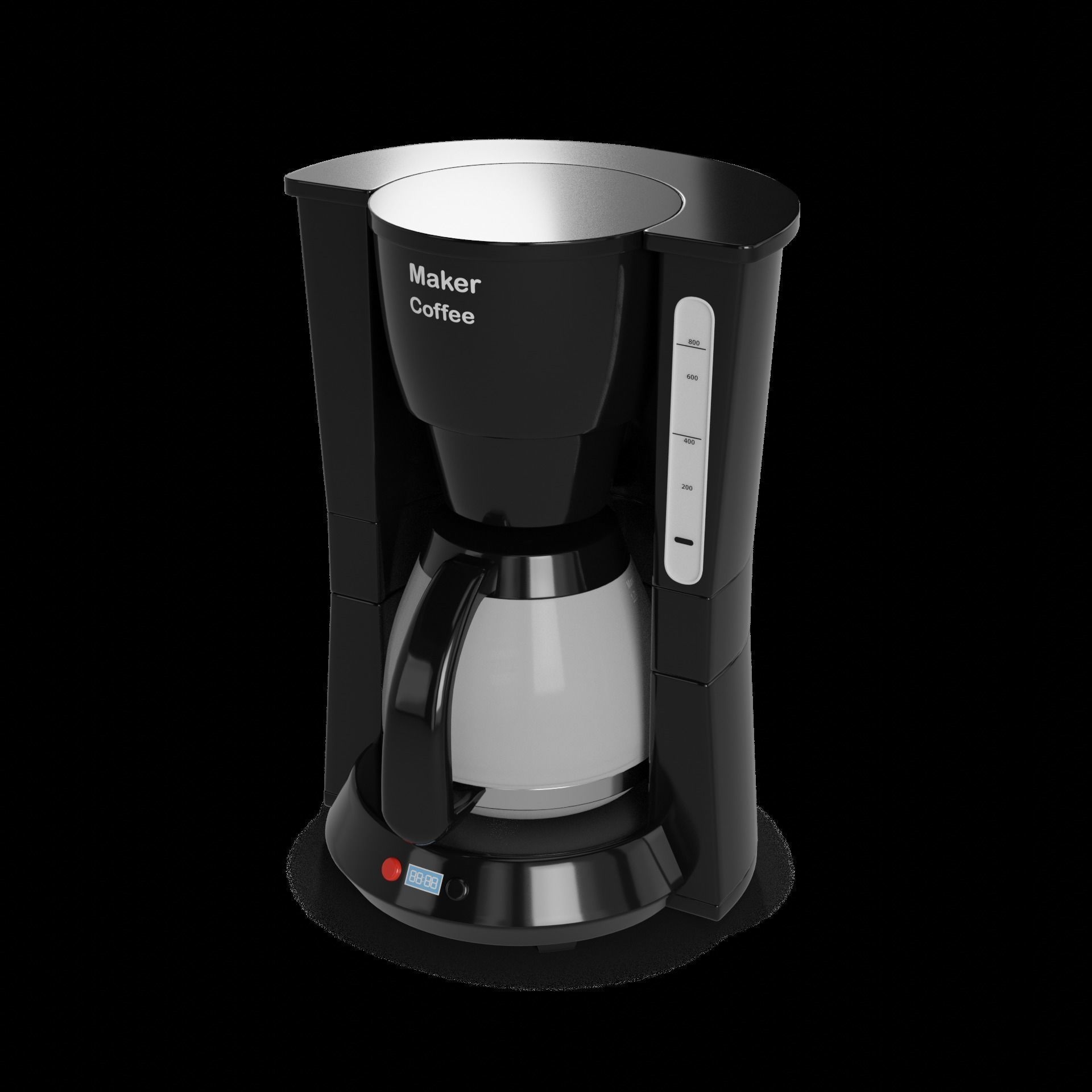 Kitchen appliances Coffee Maker 3D model_1