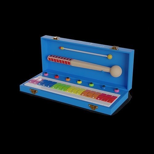 Cars and action games Musical Instrument Set 3D model 2