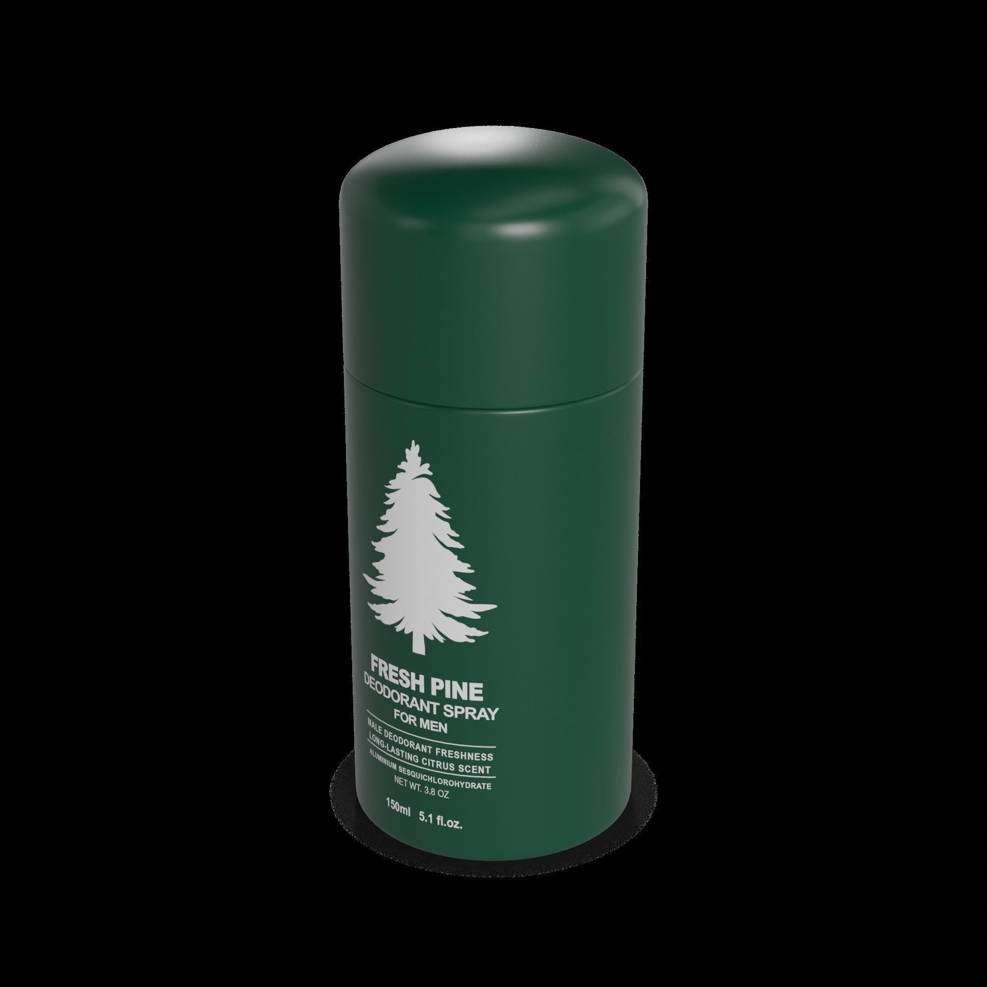 Stick deodorants for men Fresh Pine Stick Deodorant Low-poly 3D model_1