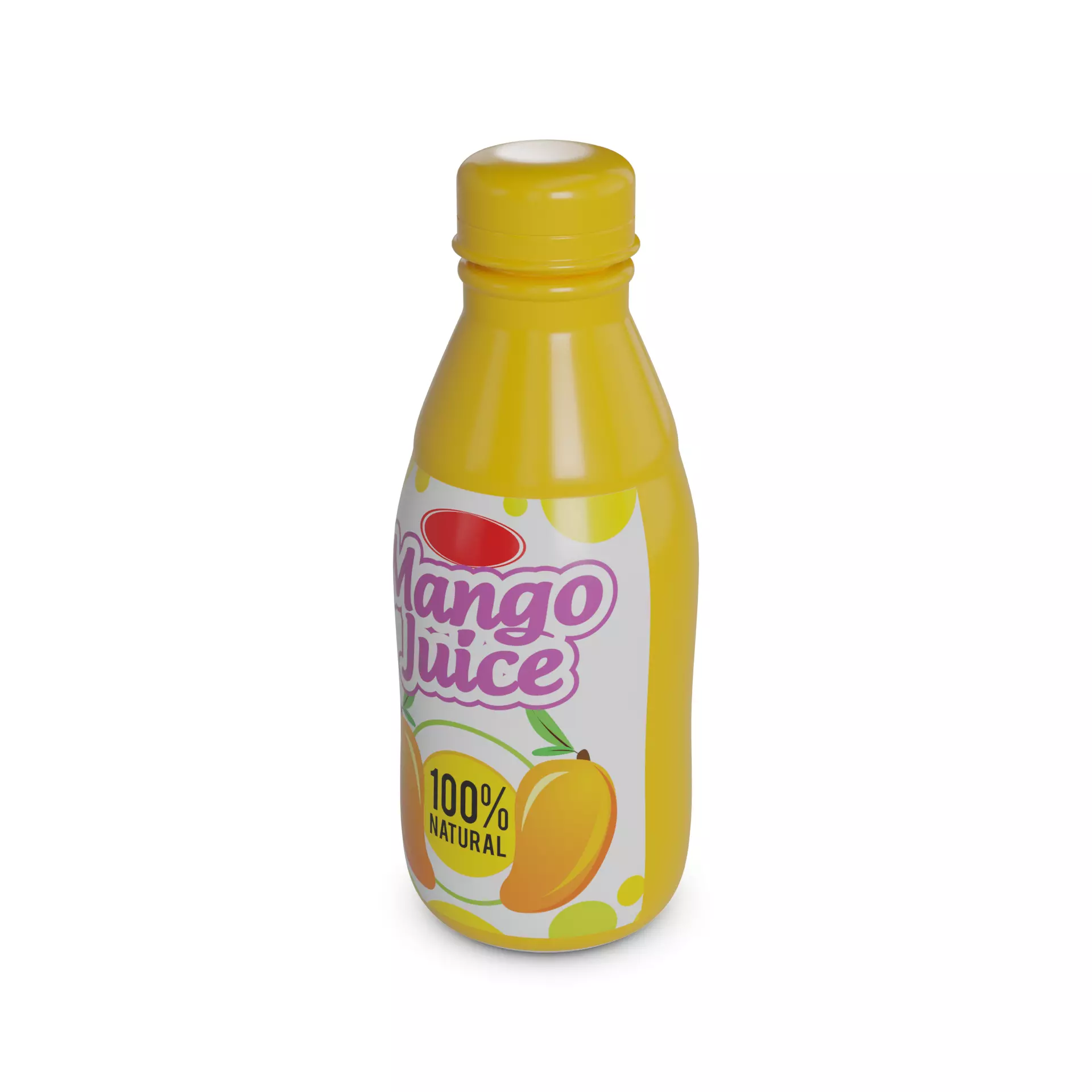 Yoghurt drinks Yoghurt Drink - Mango Low-poly 3D model_0