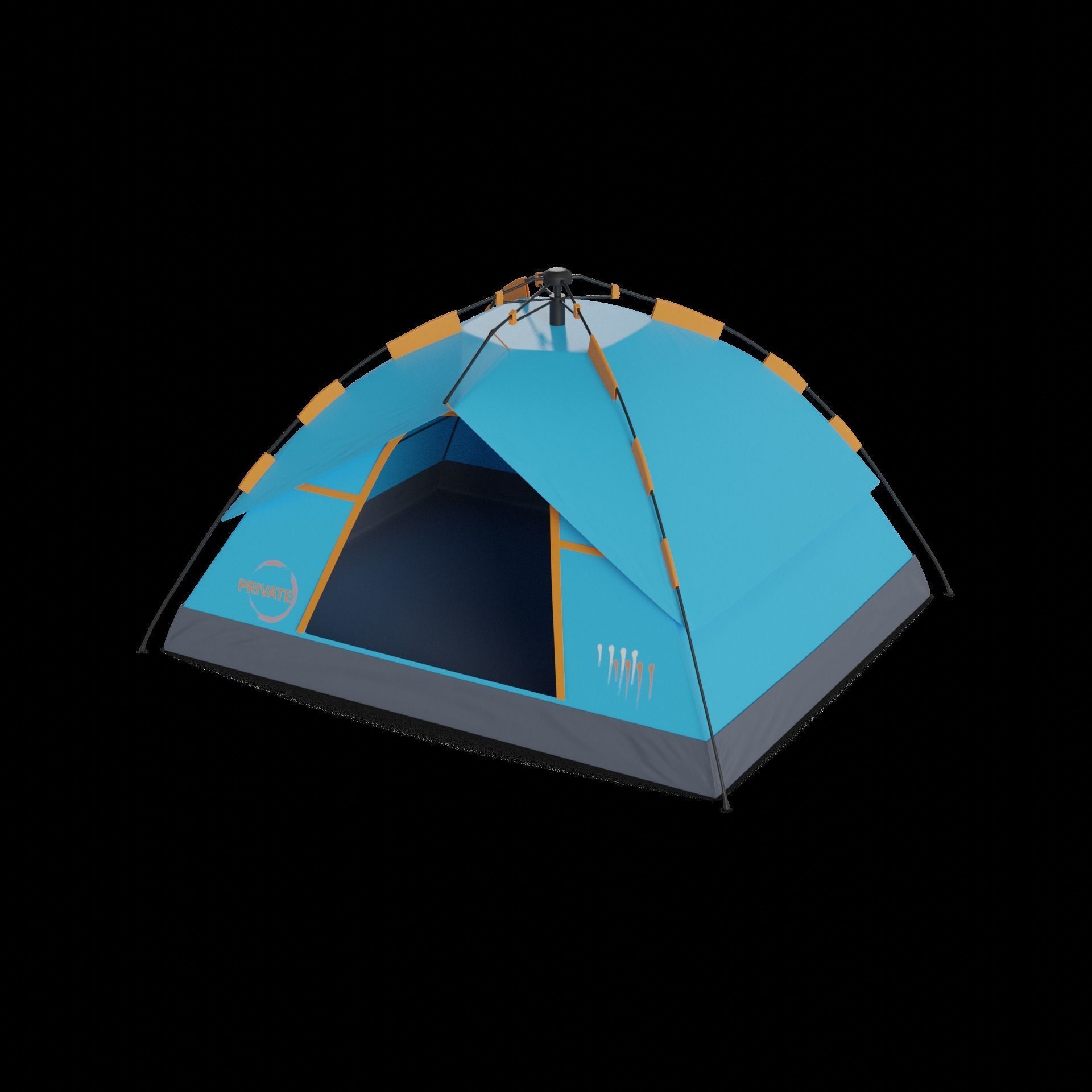 Camping Camping Tent 3D model_1