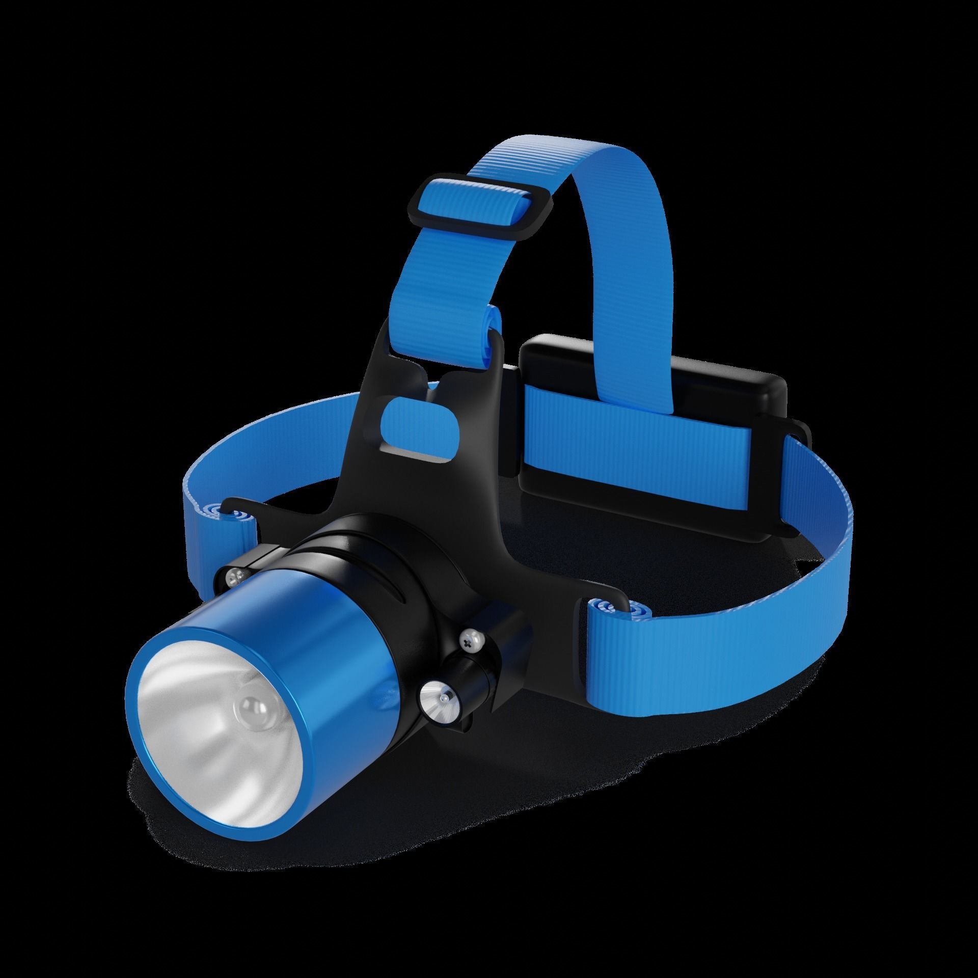 Camping Camping Headlamp 3D model_1