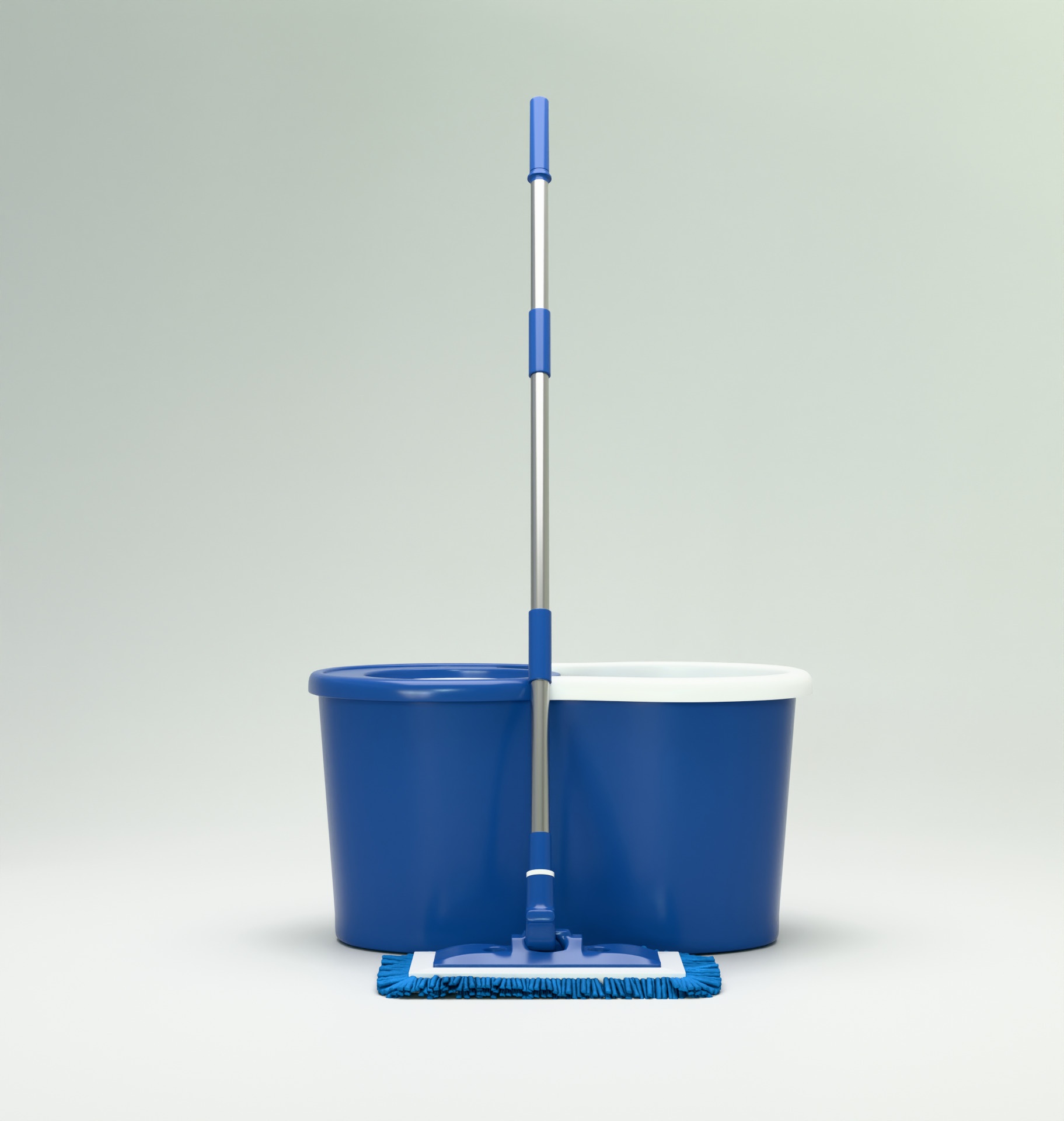Sponge Mop with Bucket 3D model_2