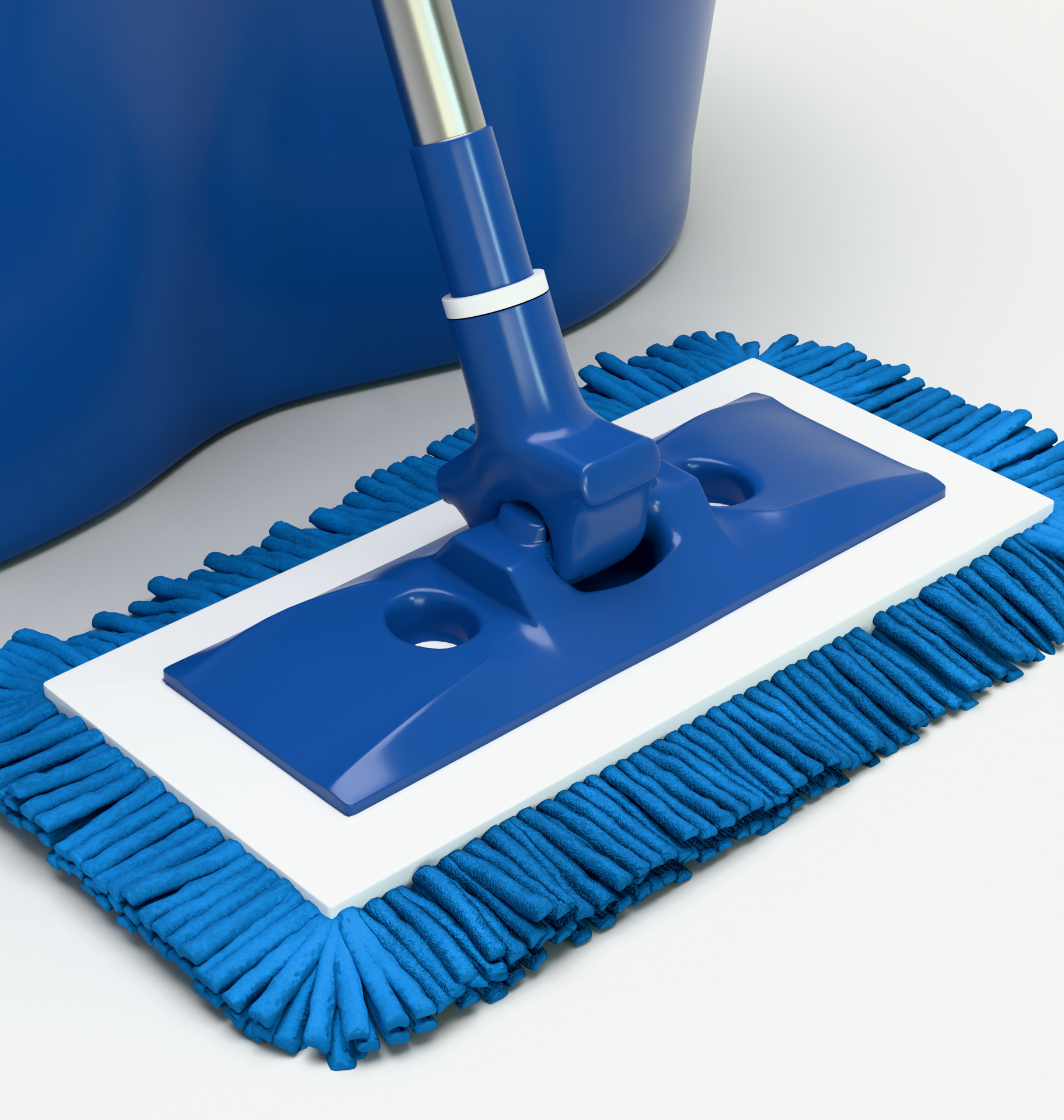 Sponge Mop with Bucket 3D model_6