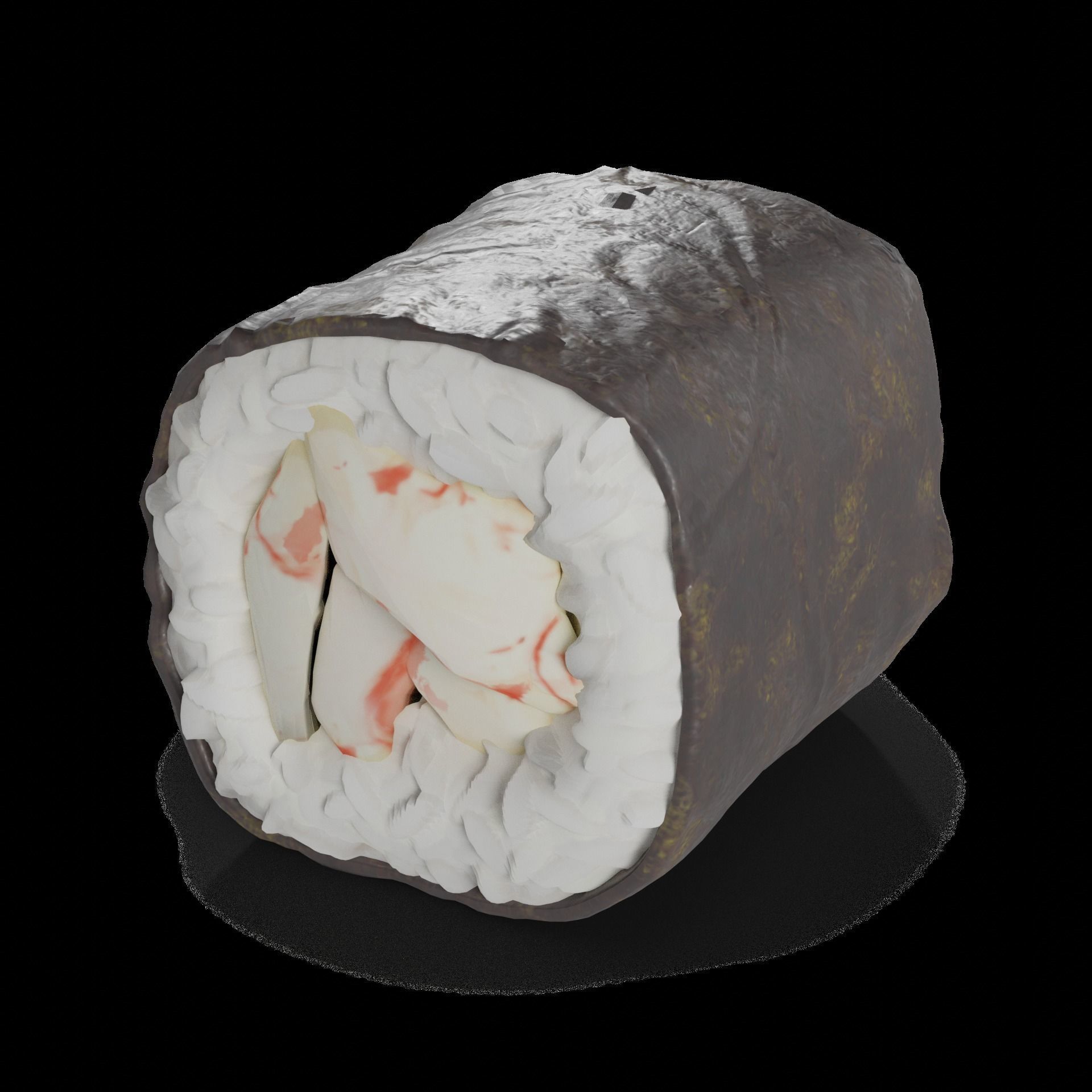 Sushi Crab sticks 3D model_1
