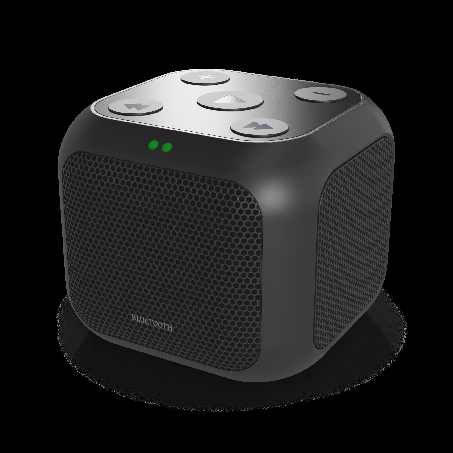 Electronic devices and accessories Bluetooth Speaker Low-poly 3D model_1