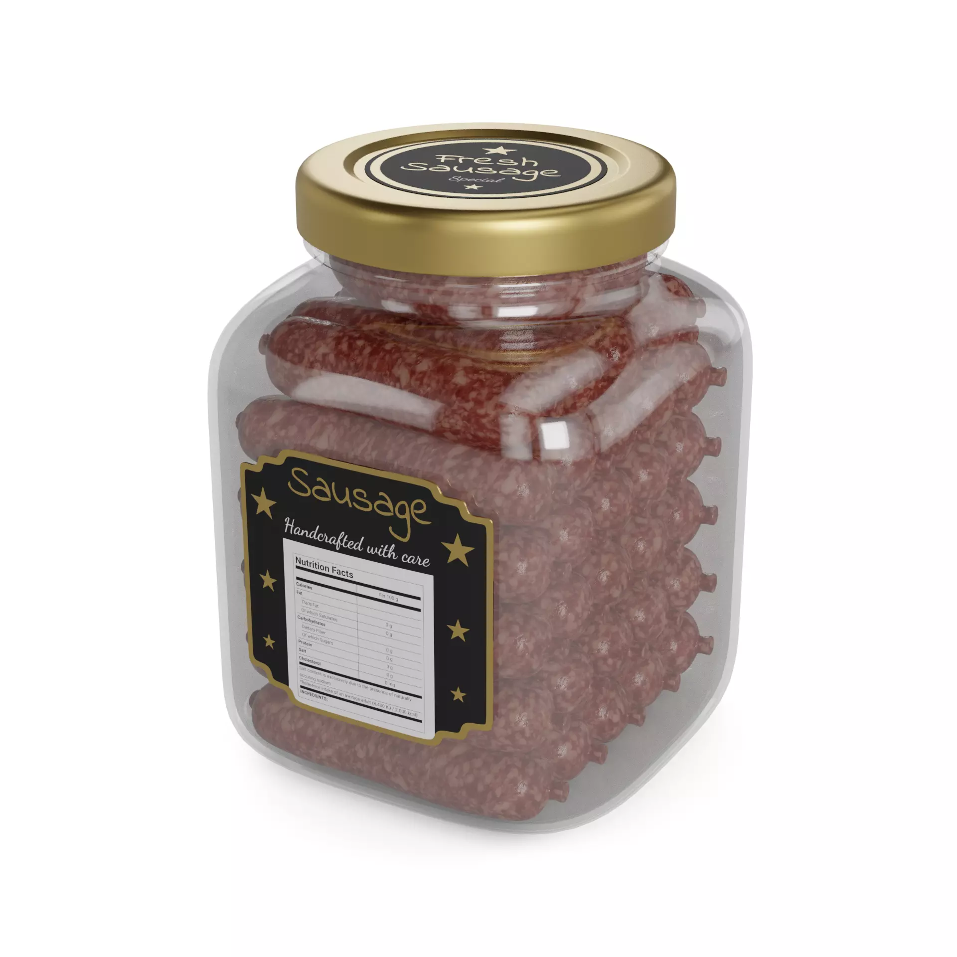 Fresh sausages Fresh Sausages 3D model_0