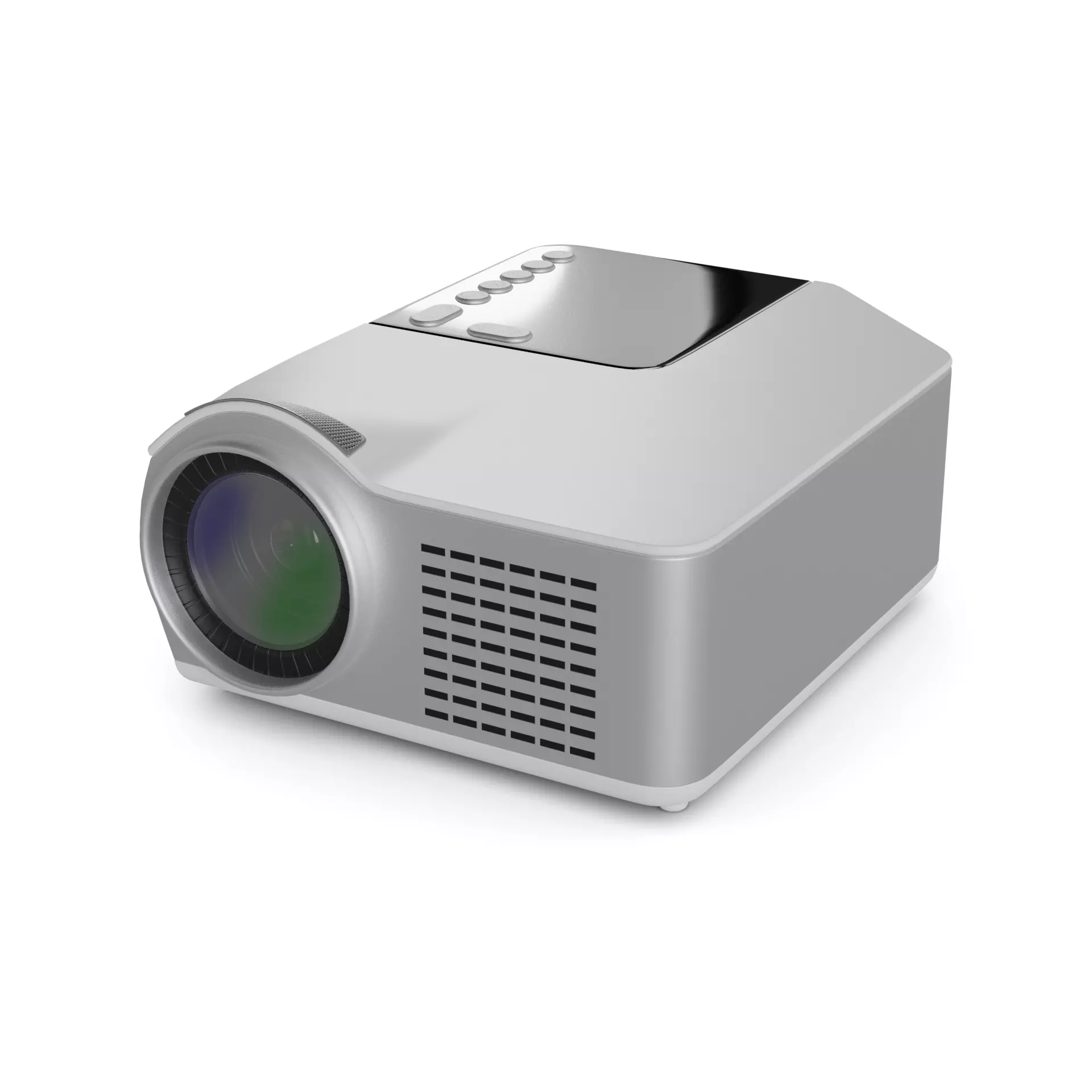 Electronic devices and accessories Portable Projector Low-poly 3D model_0