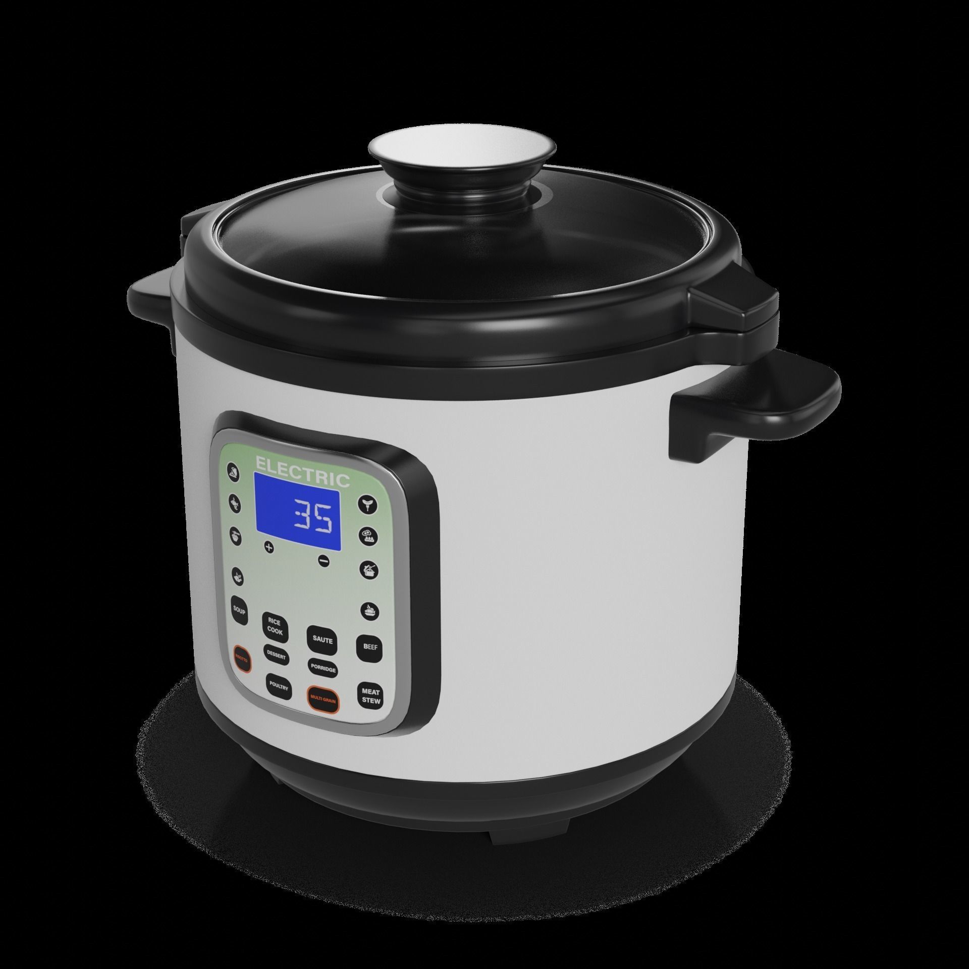 Kitchen appliances Electric Pressure Cooker 3D model_1