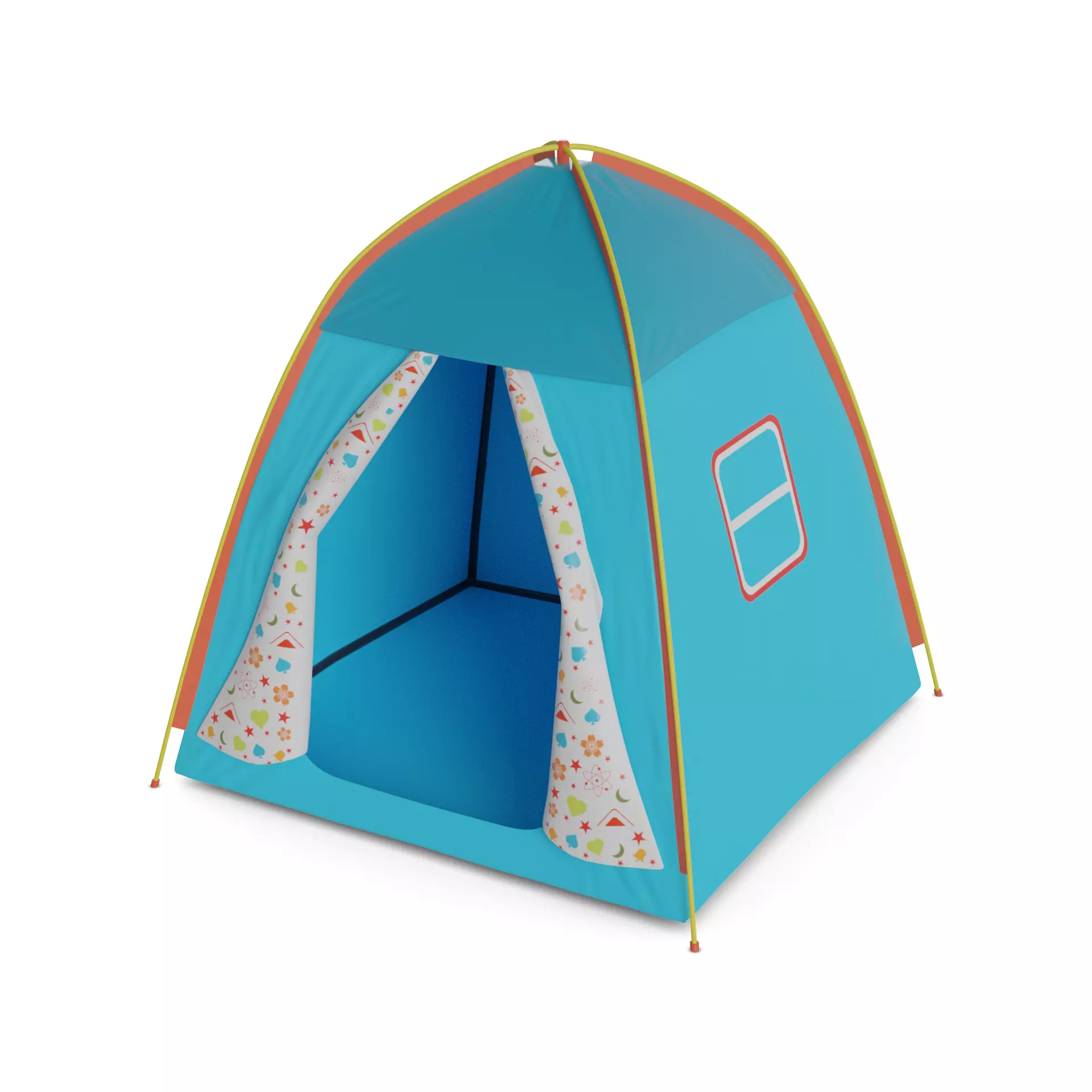 Cars and action games Play Tent 3D model_0