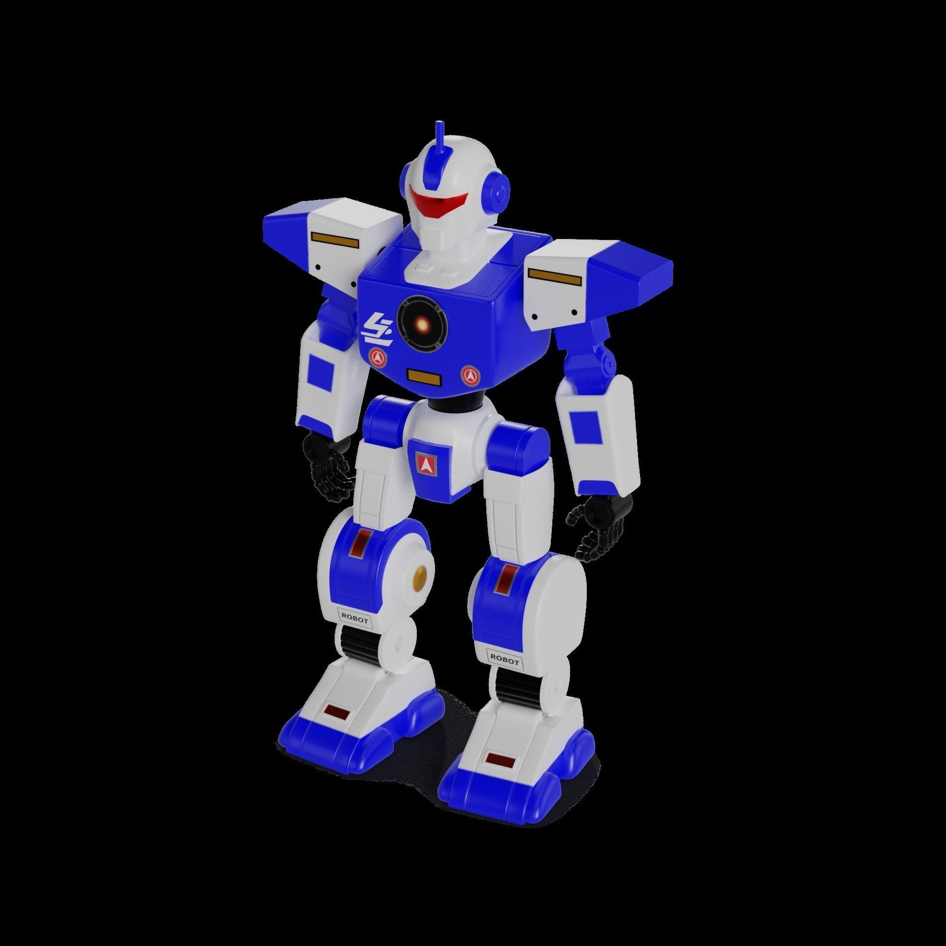 Cars and action games Remote Control Robot 3D model_1