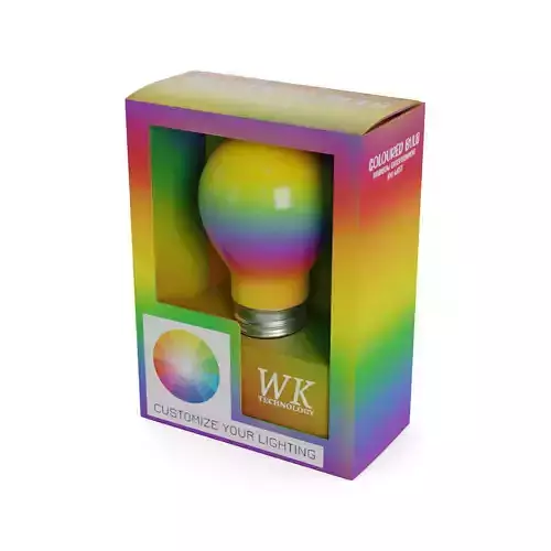 Light bulbs Colored Light Bulb Low-poly 3D model