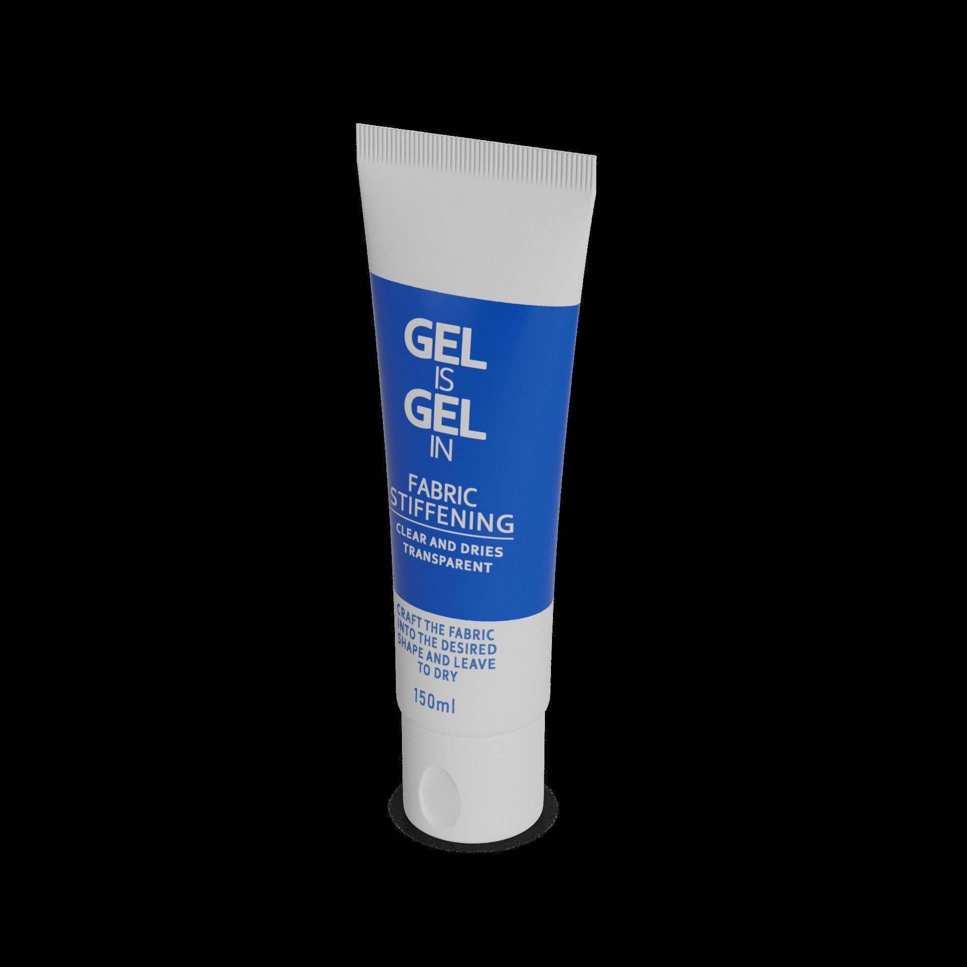 Fabric stiffeners and antistatic agents Fabric Stiffening Gel Low-poly 3D model_1