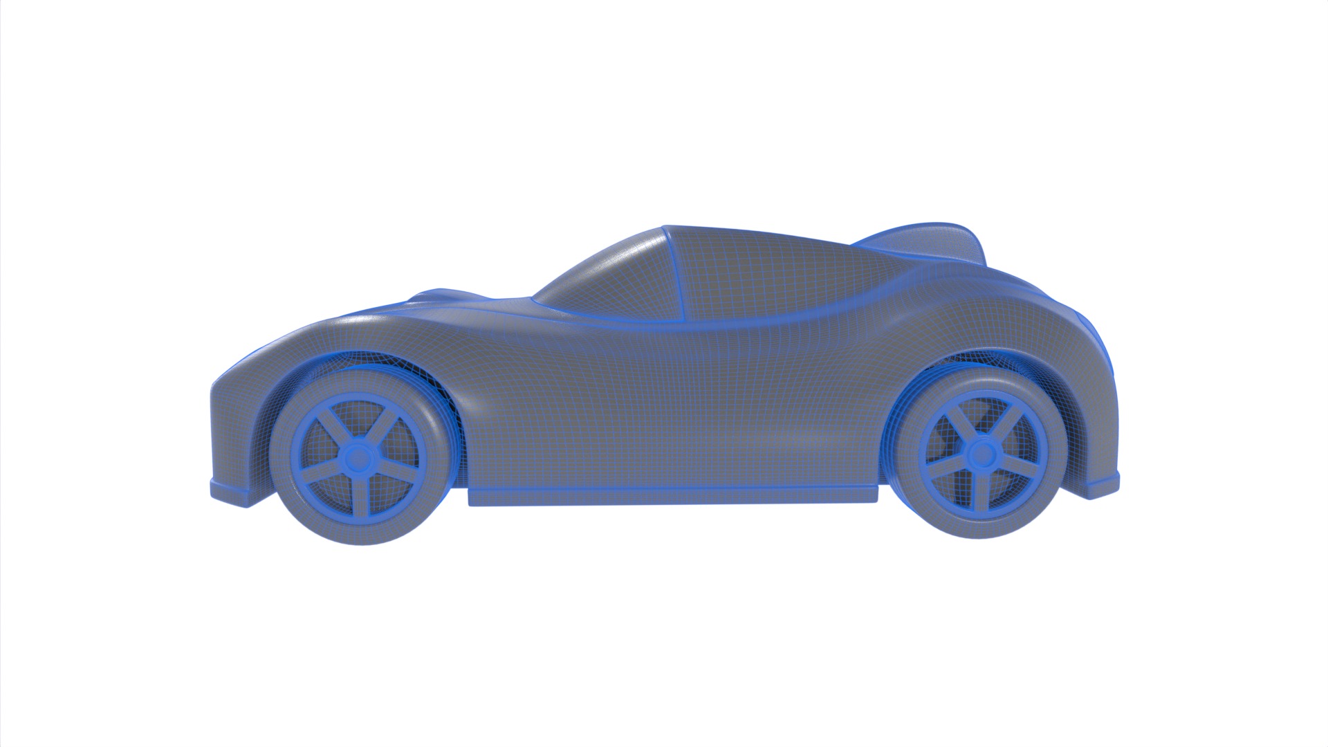 Cars and action games Toy Car Low-poly 3D model_9