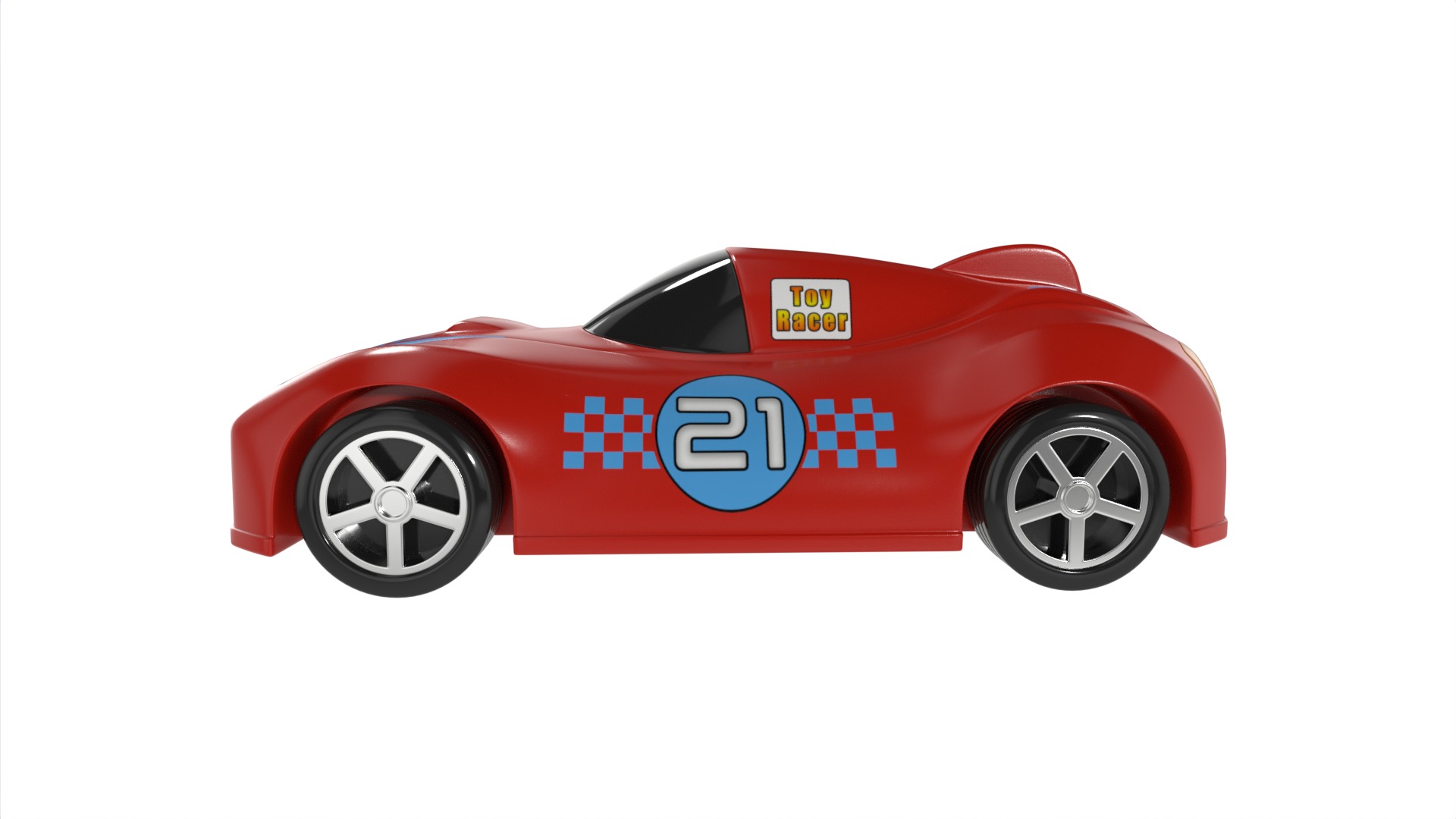 Cars and action games Toy Car Low-poly 3D model_4