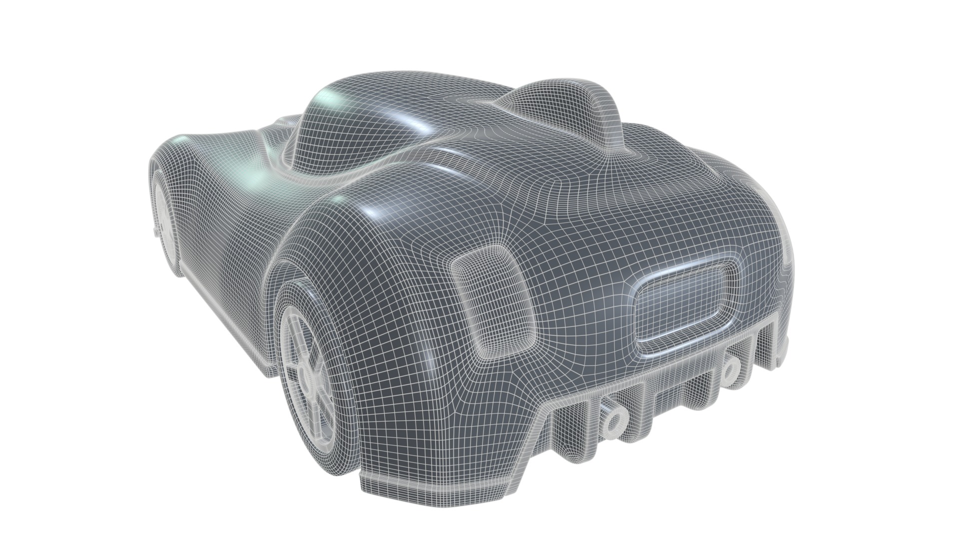 Cars and action games Toy Car Low-poly 3D model_14