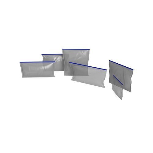 Food storage containers Plastic Food Storage Bags 3D model