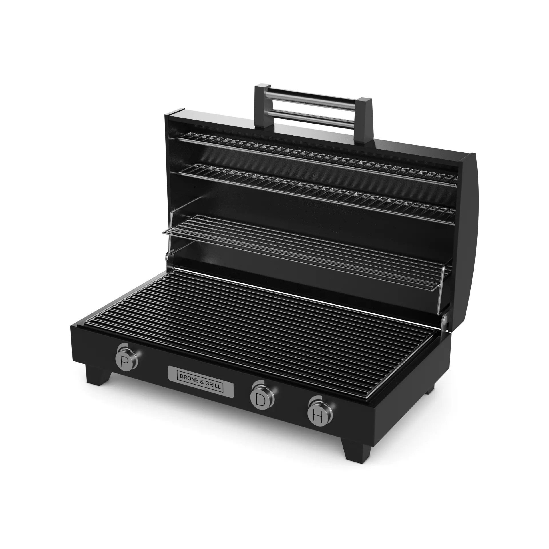 Grilling and BBQ utensils BBQ Grill Set 3D model_0