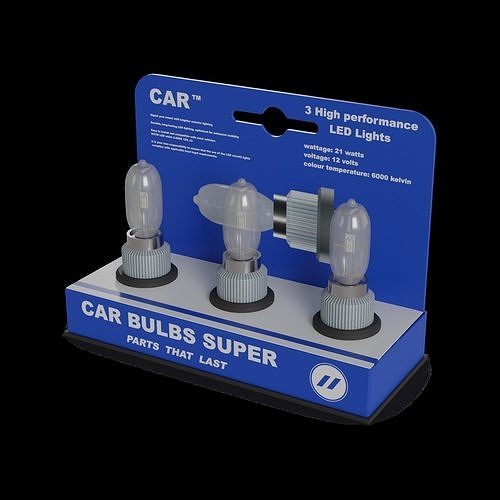 Car bulbs Car Bulbs Low-poly 3D model 2