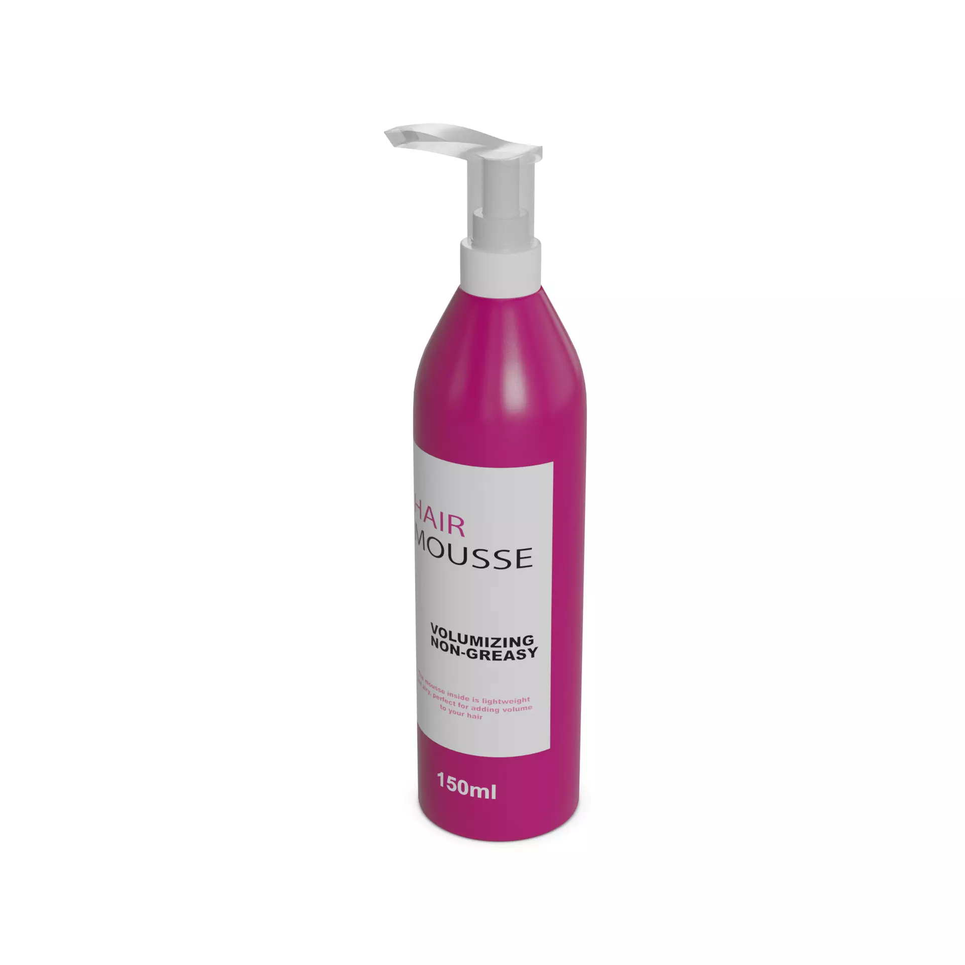 Hair styling products Hair Mousse Low-poly 3D model