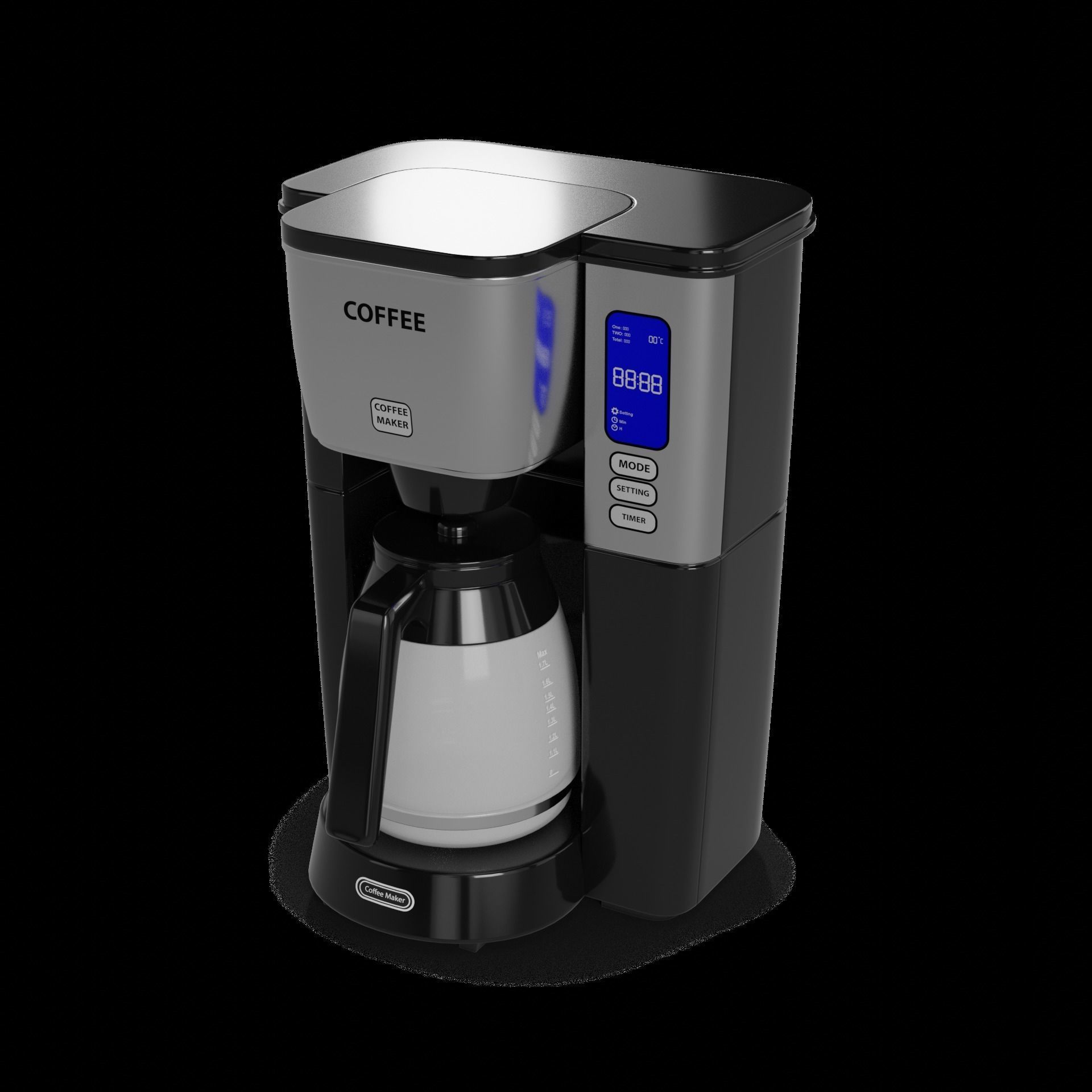 Kitchen appliances Coffee Maker 3D model_1