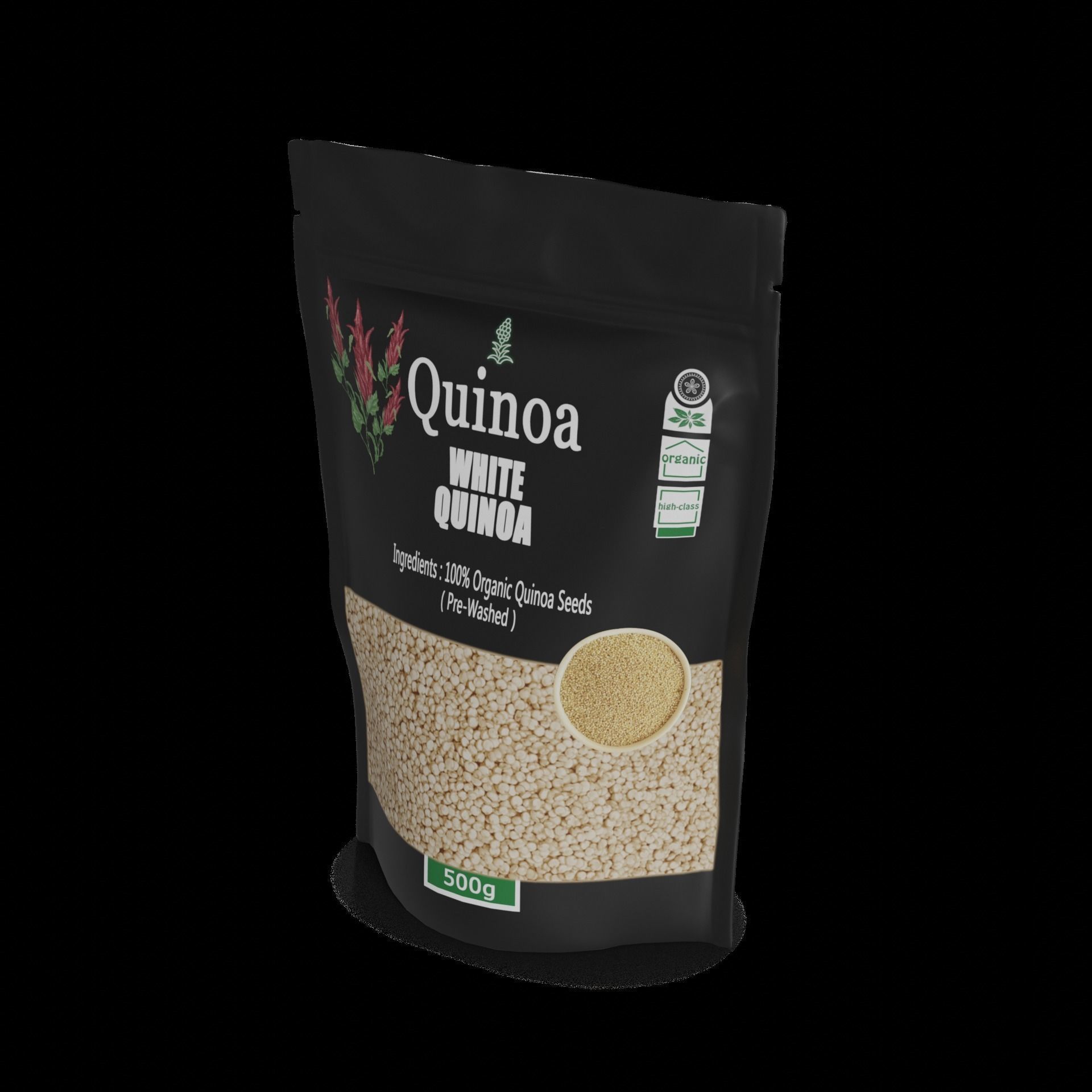 Quinoa Quinoa Low-poly 3D model_1