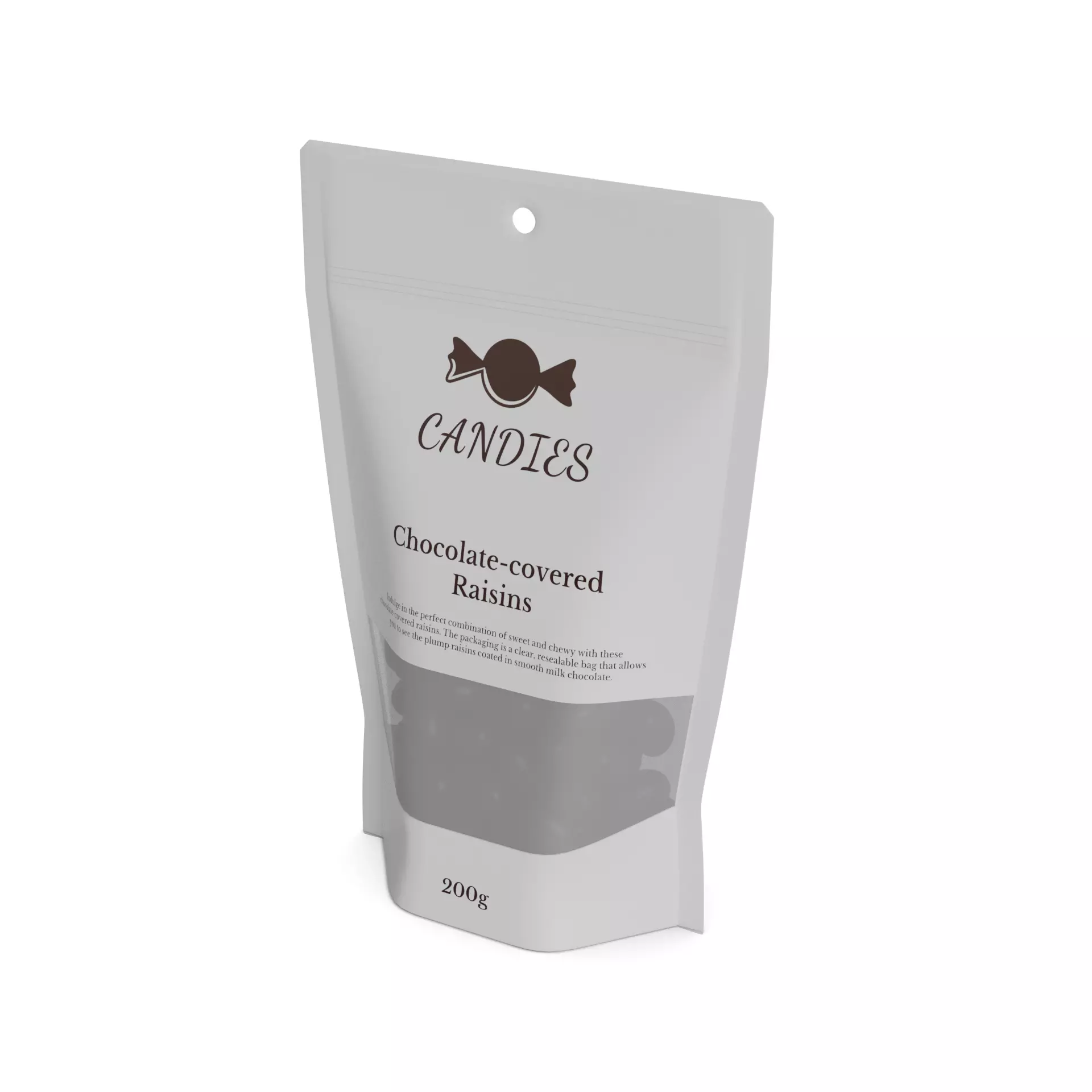 Candies by weight Chocolate-covered Raisins 3D model_0