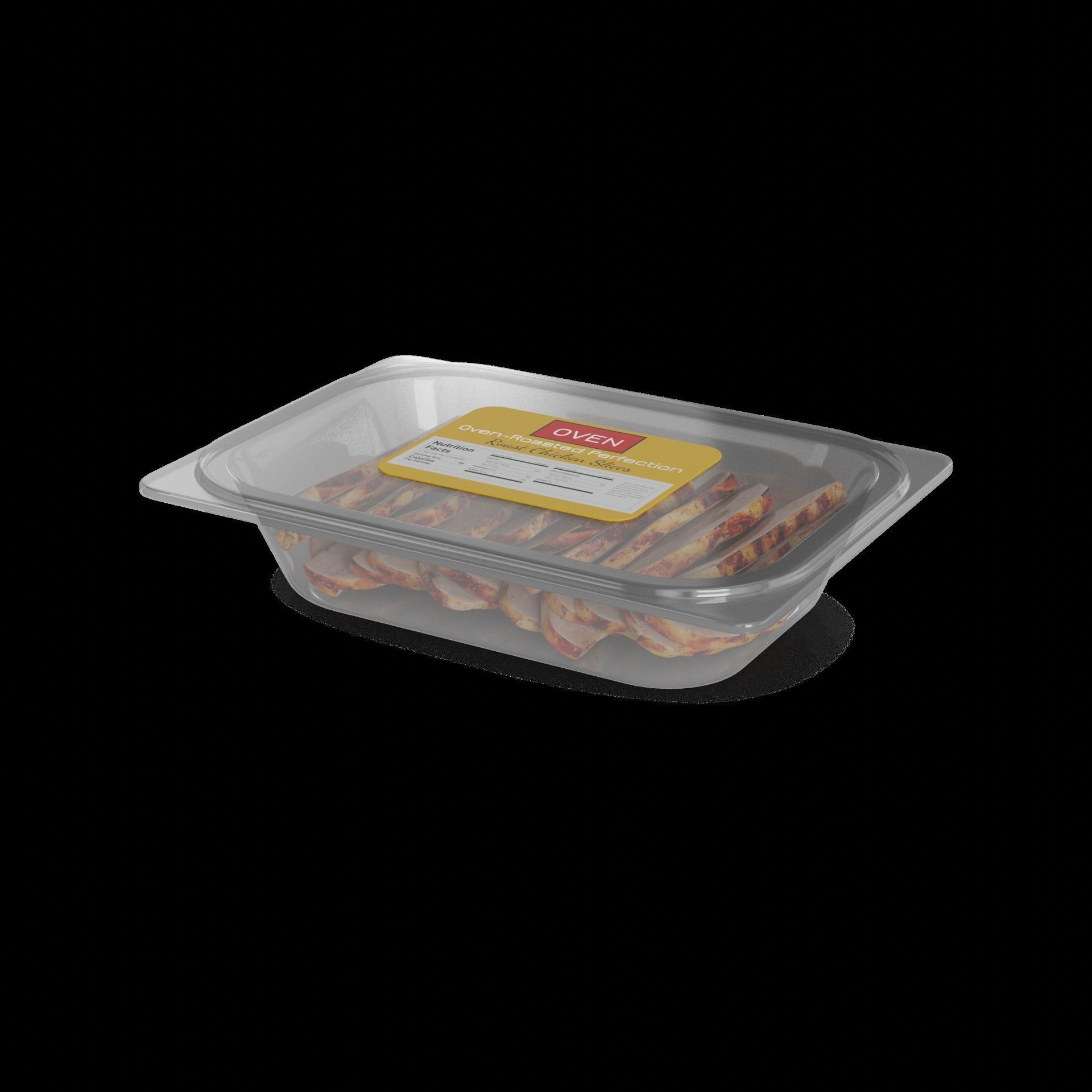 Dried meats Roast Chicken Slices 3D model_1